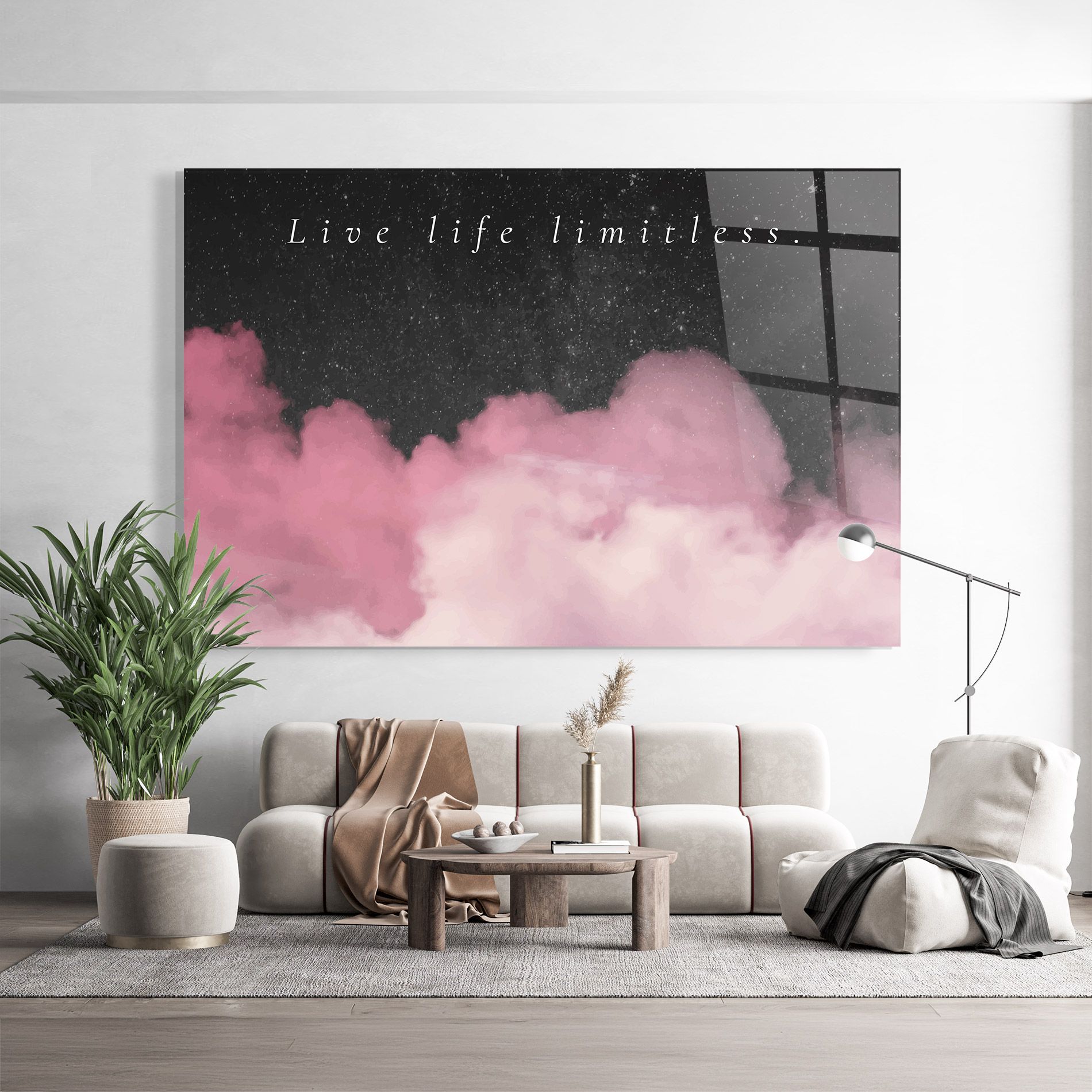 Clouds Text Pink mockup 9