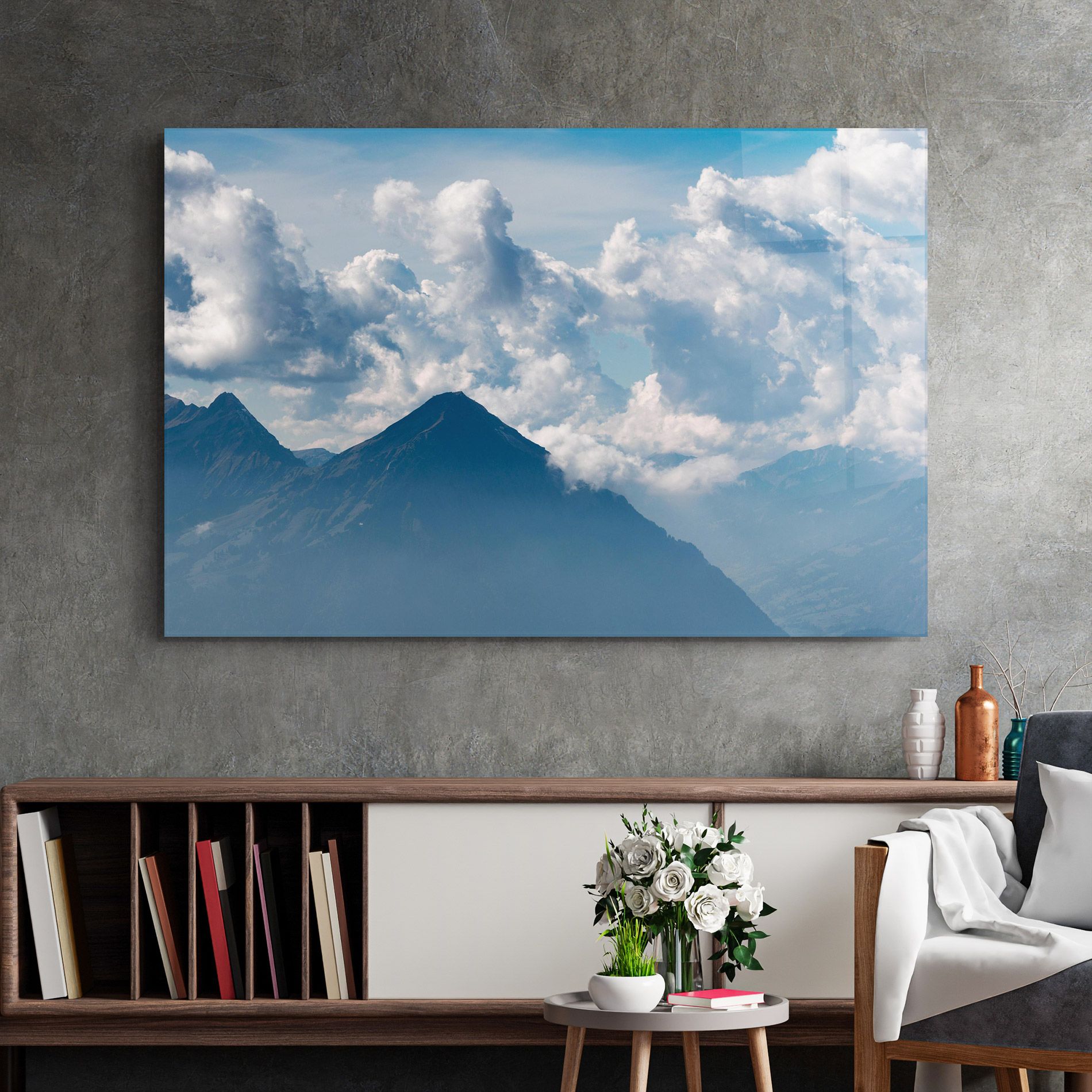 Cloudy View Mountain mockup 2