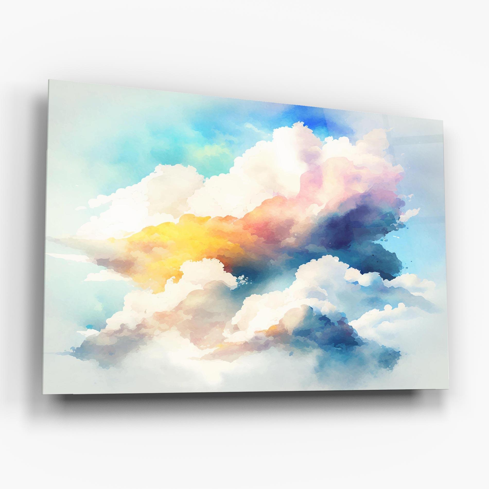 Glasbild Dreamy Cloud mockup 6
