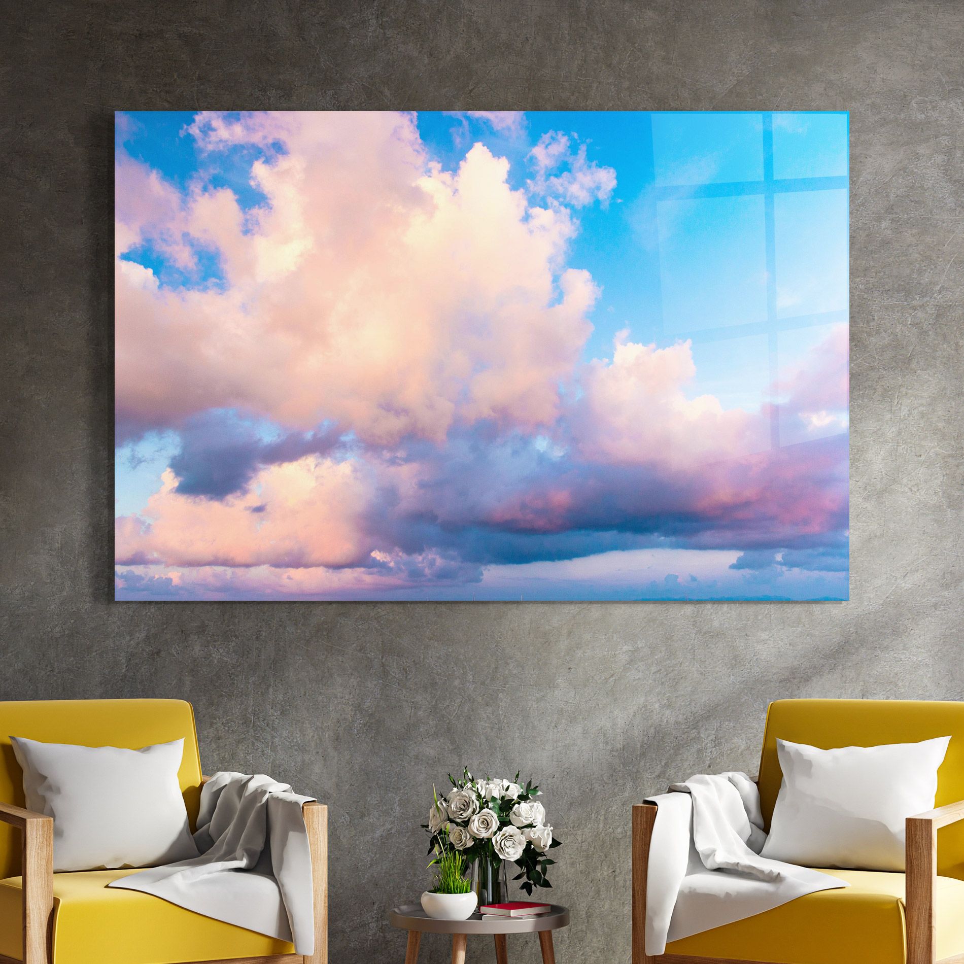 Dreamy Pink Clouds mockup 4