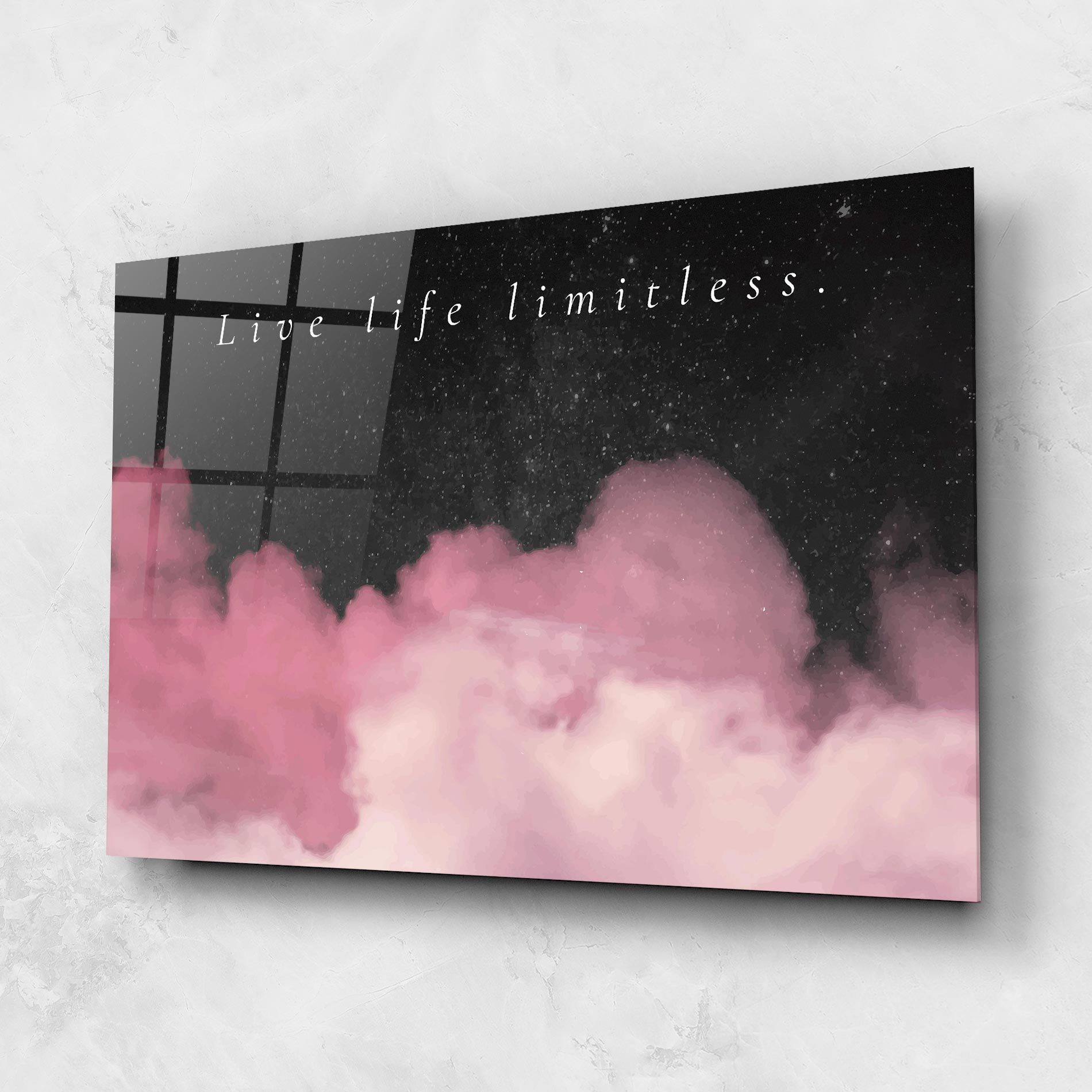 Clouds Text Pink mockup 1