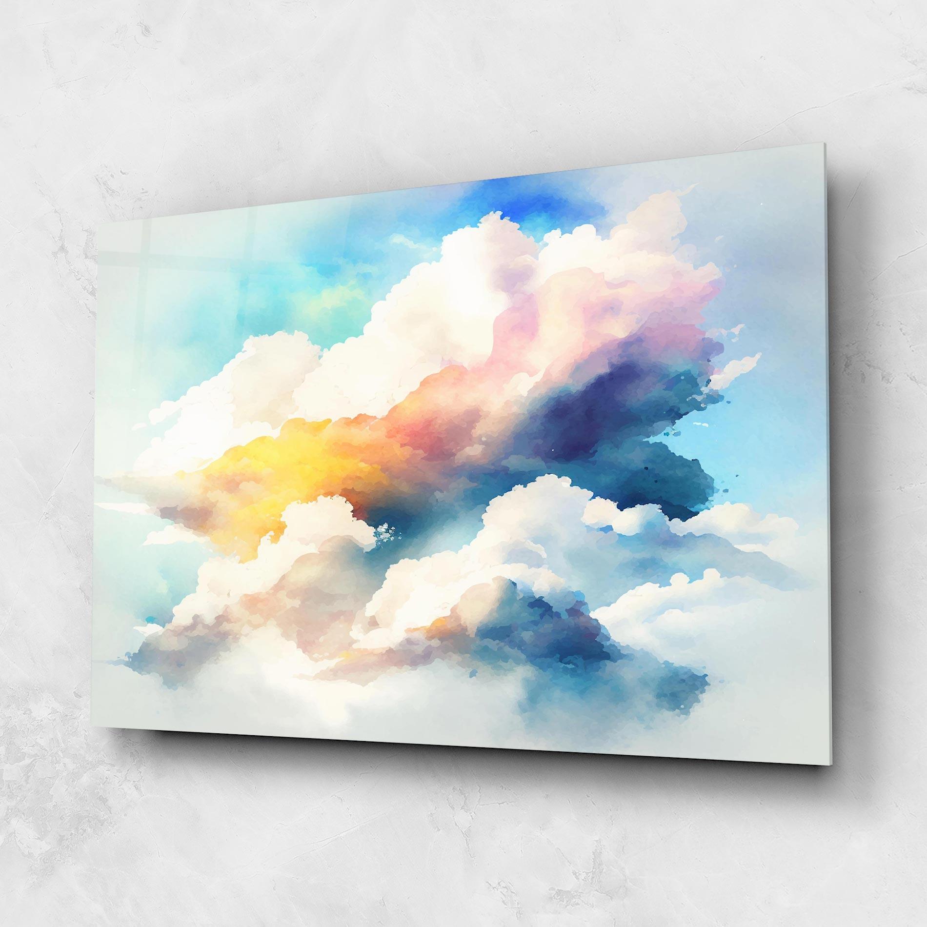 Glasbild Dreamy Cloud mockup 1