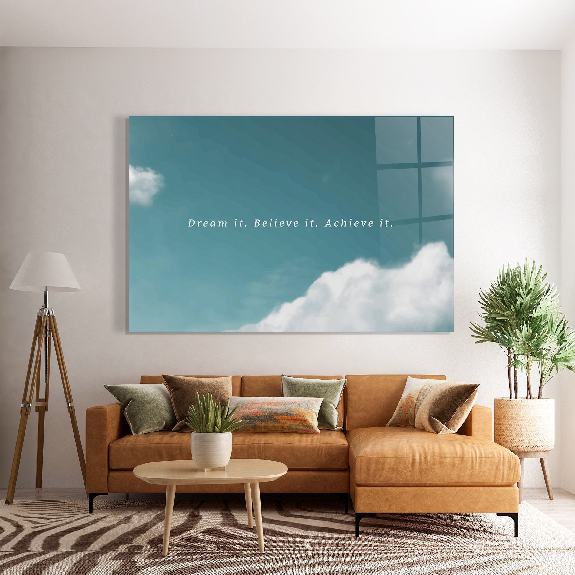 Clouds Text Green mockup 7