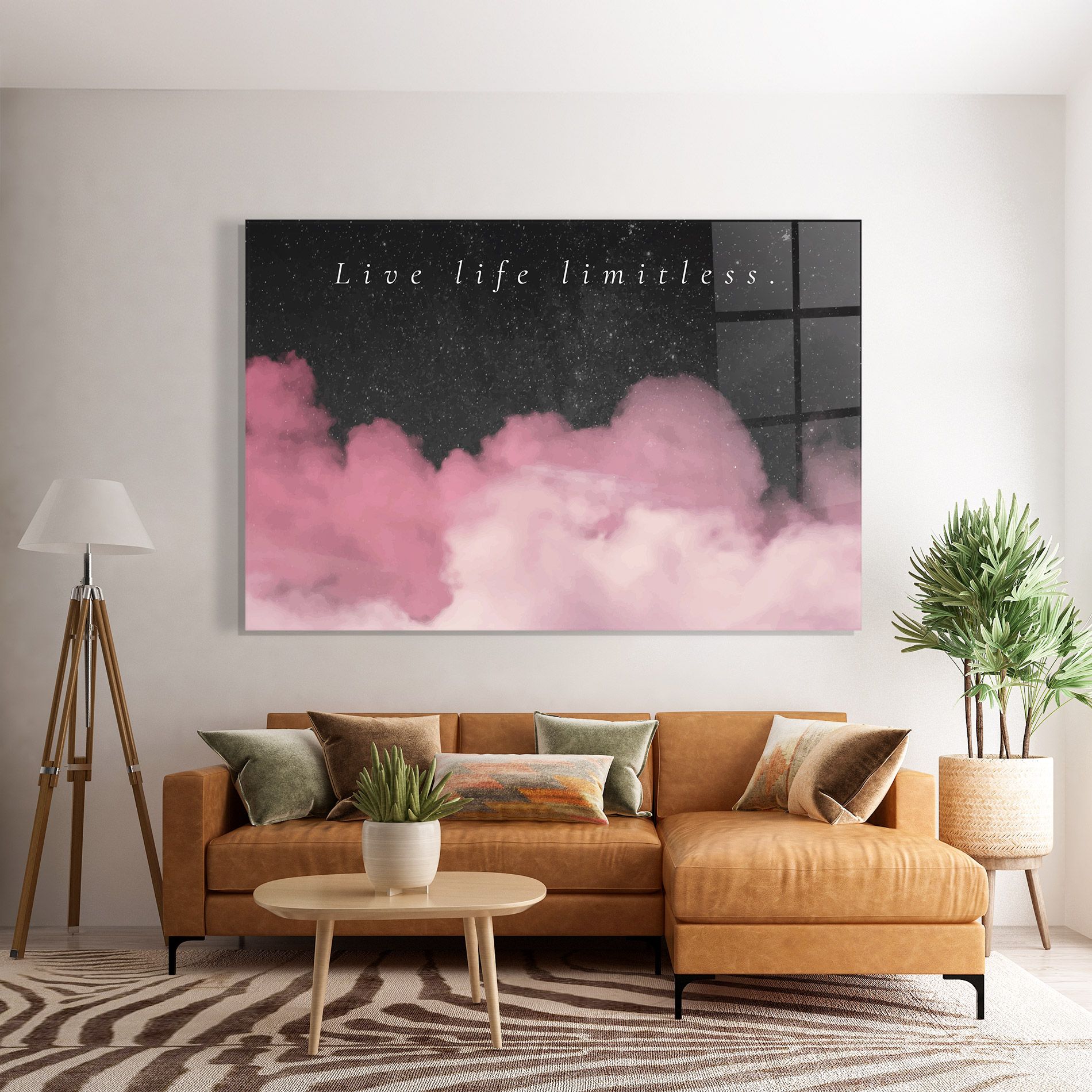 Clouds Text Pink mockup 7