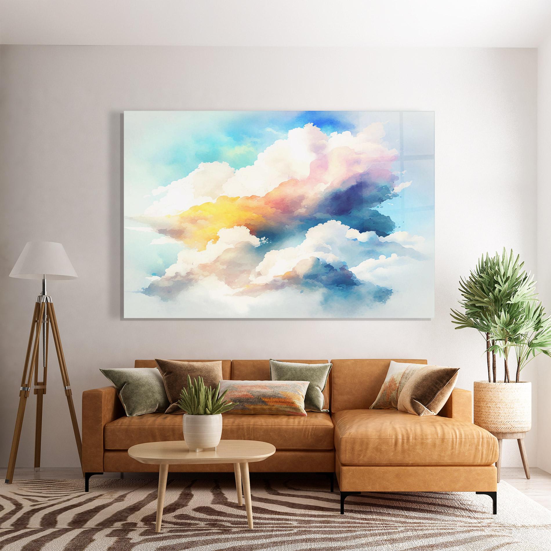 Glasbild Dreamy Cloud mockup 7
