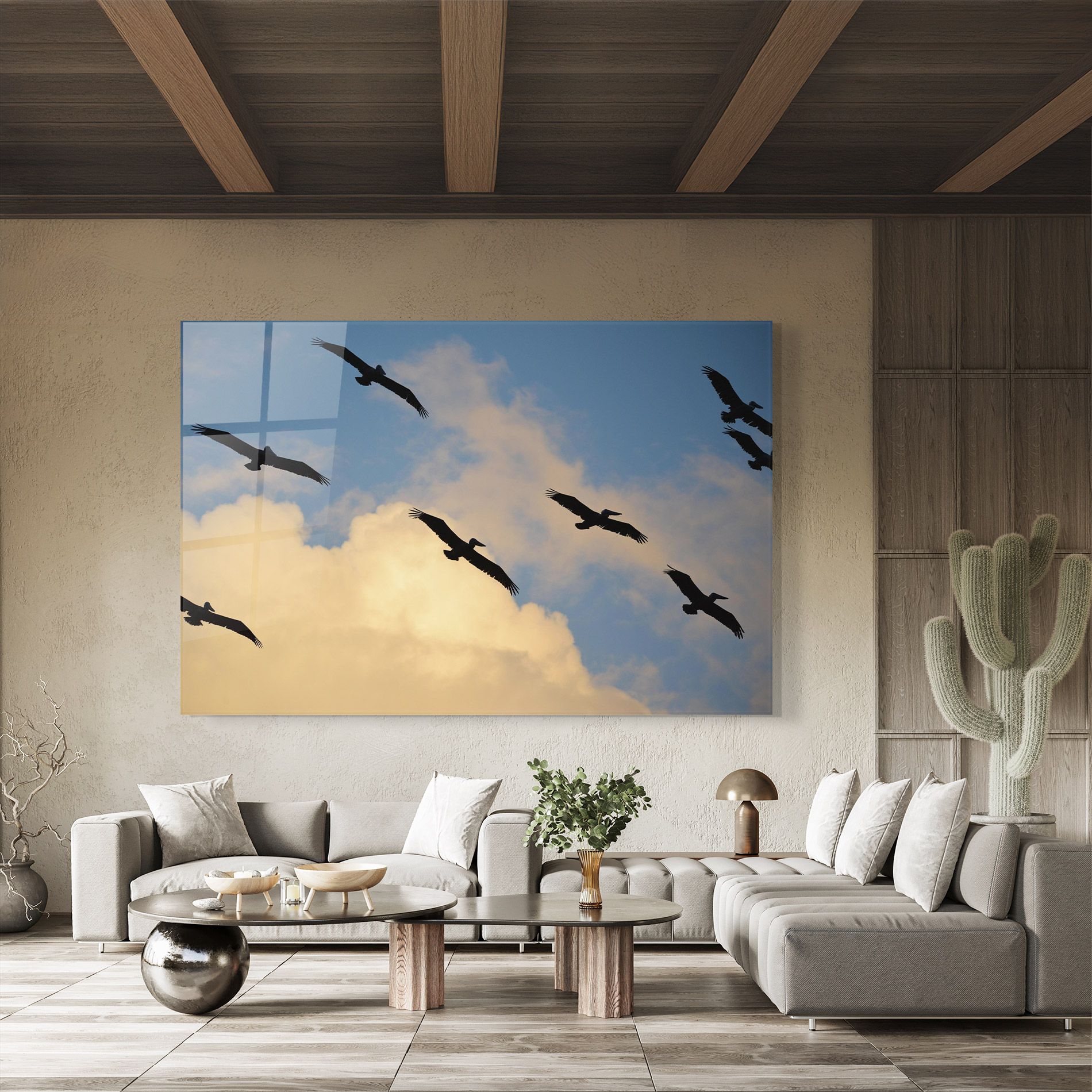 Bird Shilouette Cloud mockup 8