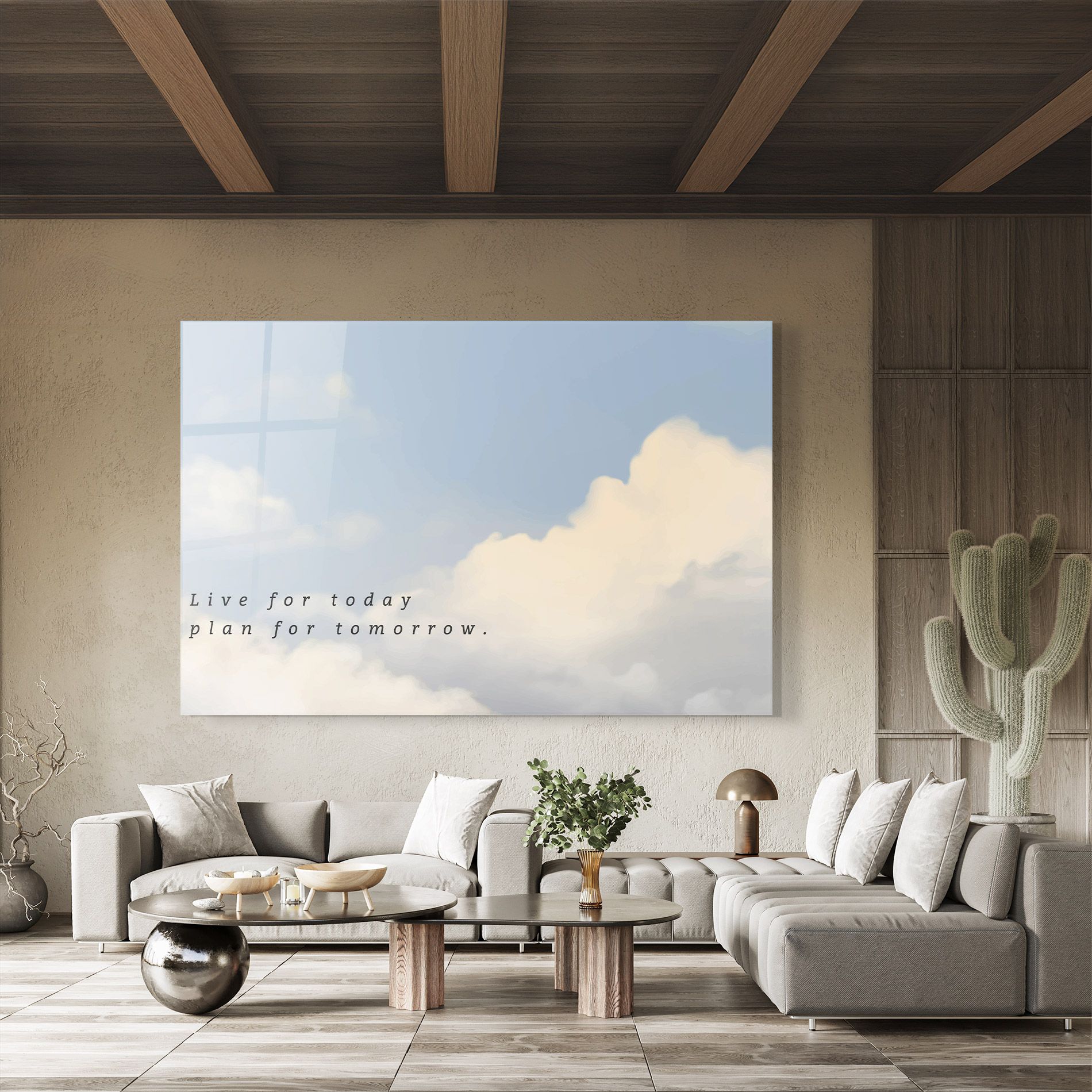 Clouds Text Blue mockup 8