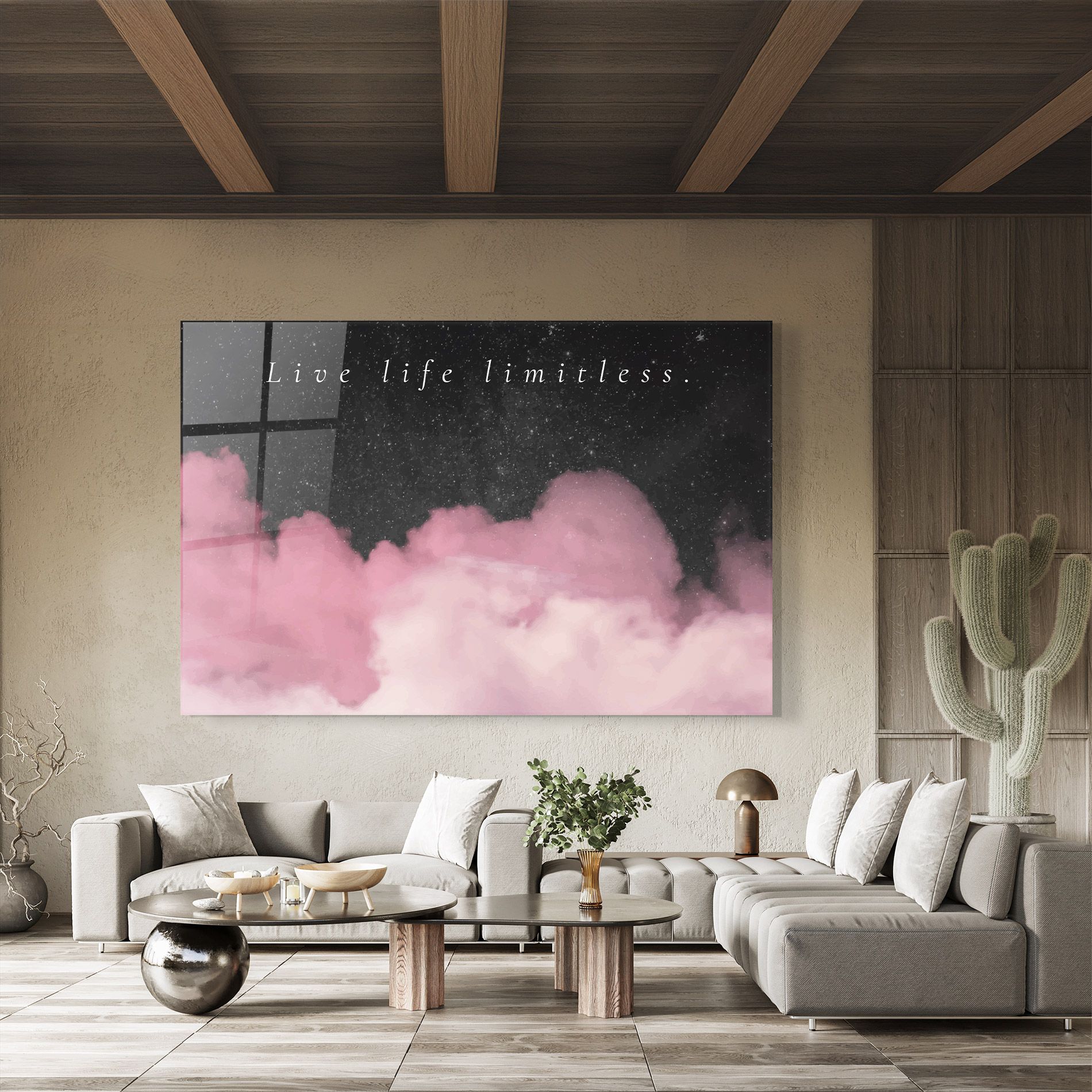 Clouds Text Pink mockup 8