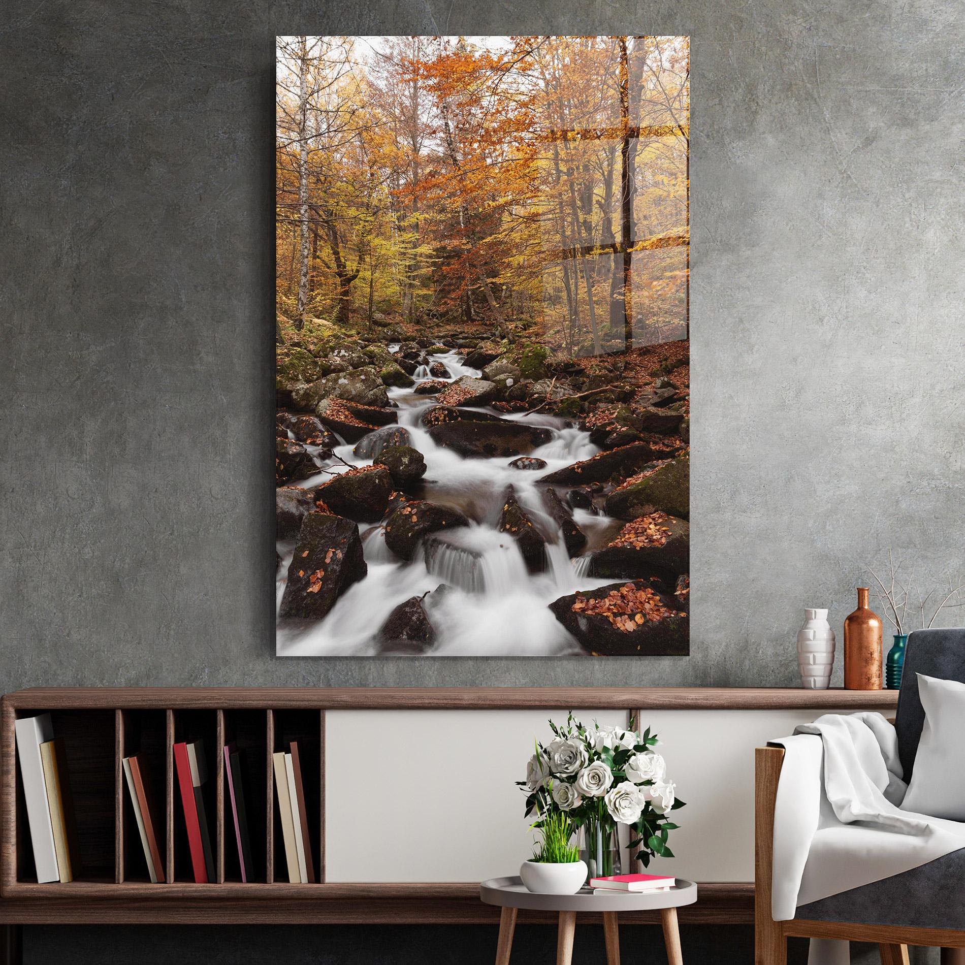 Glasbild River Forest View mockup 2