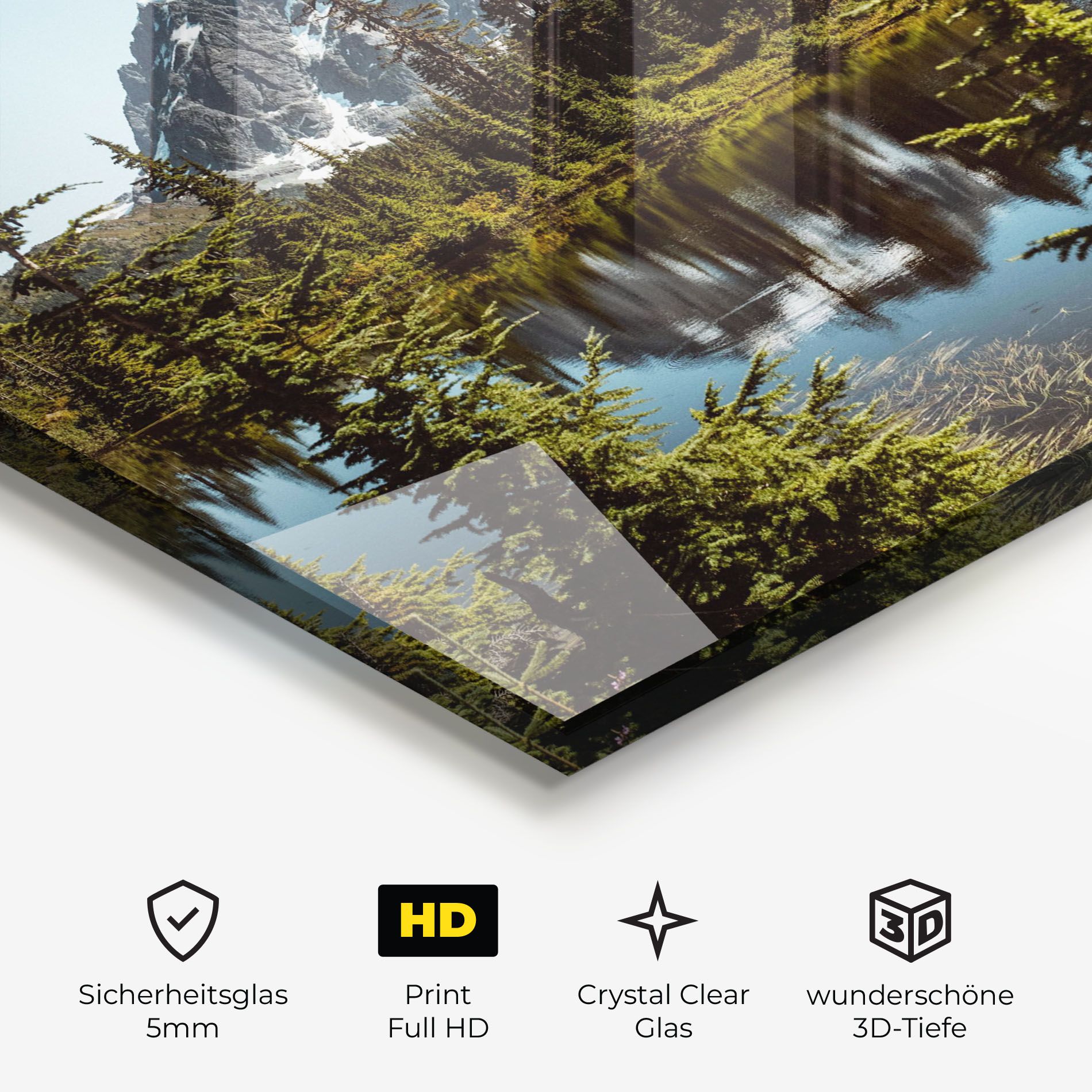 Forest Snow Mountain mockup 3