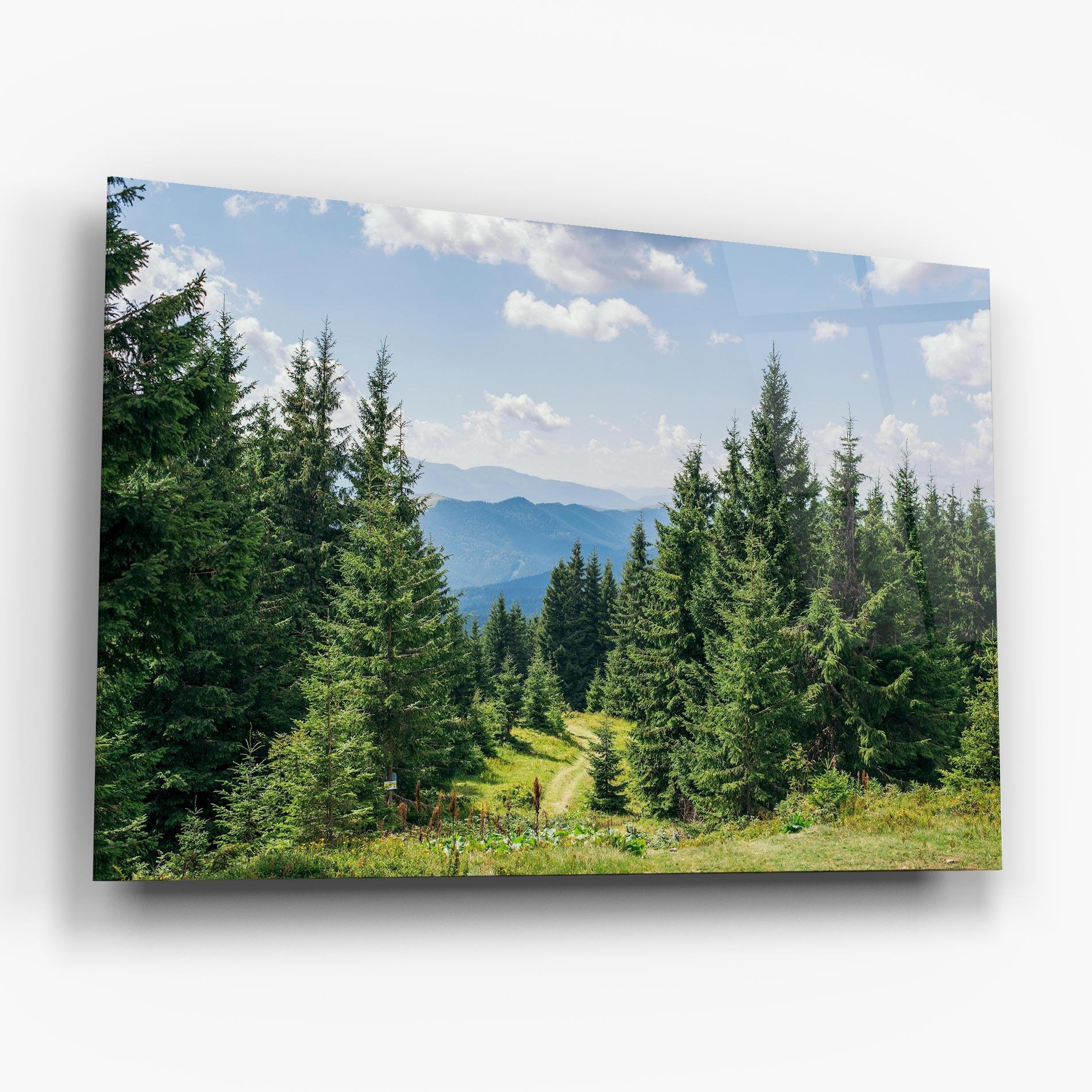 Glasbild Carpathian Mountain mockup 6