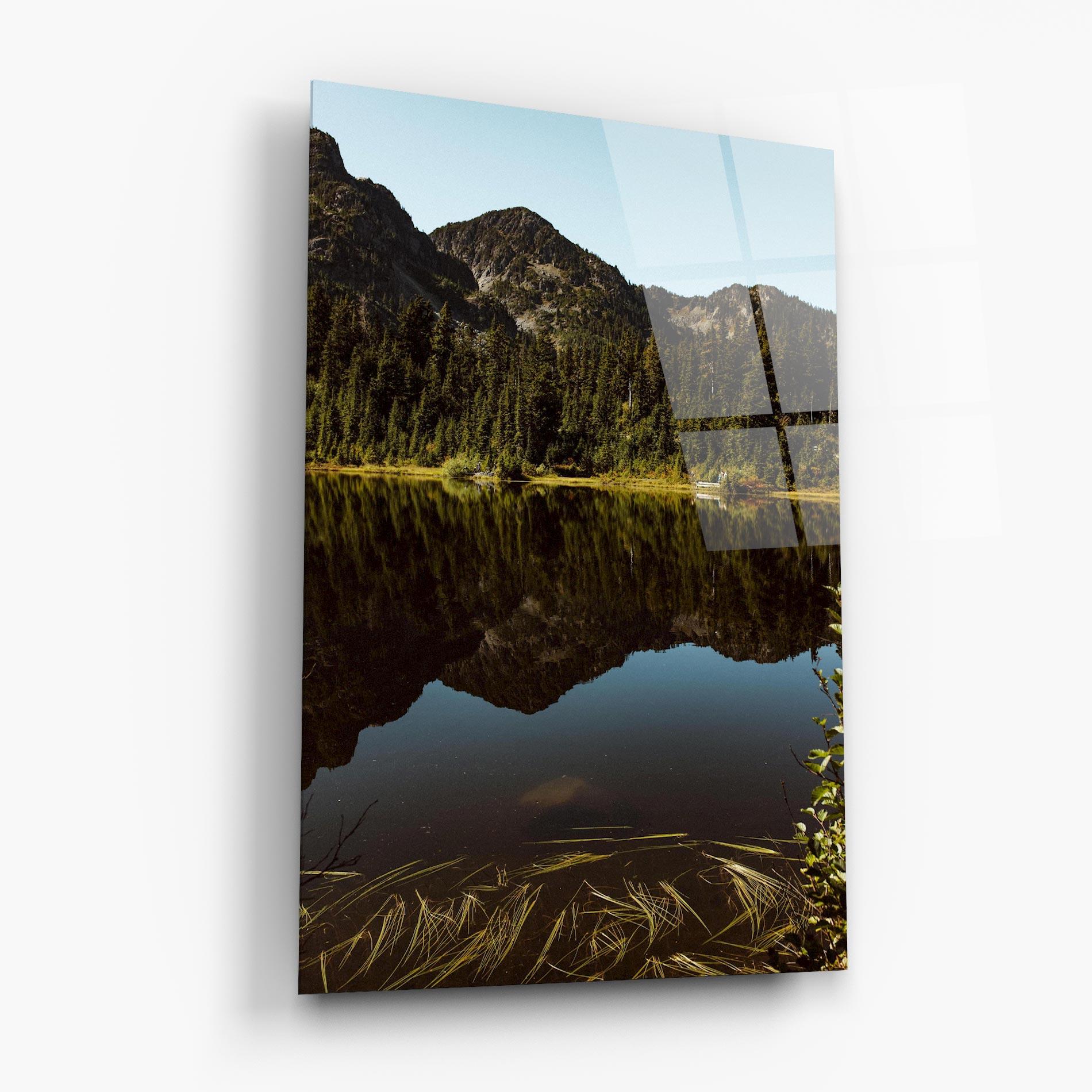 Glasbild Big Lake Mountain mockup 6