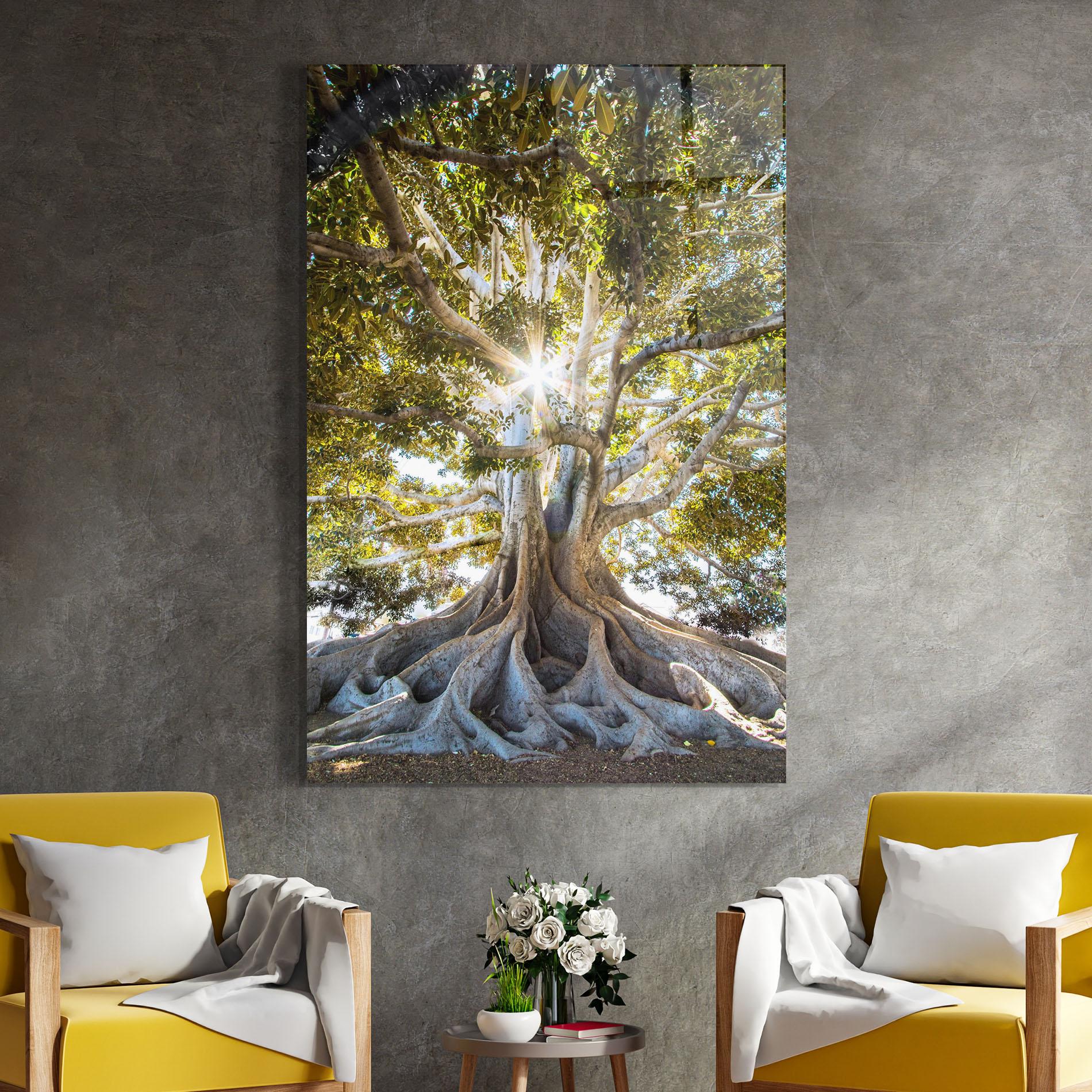 Glasbild Big Old Tree mockup 4