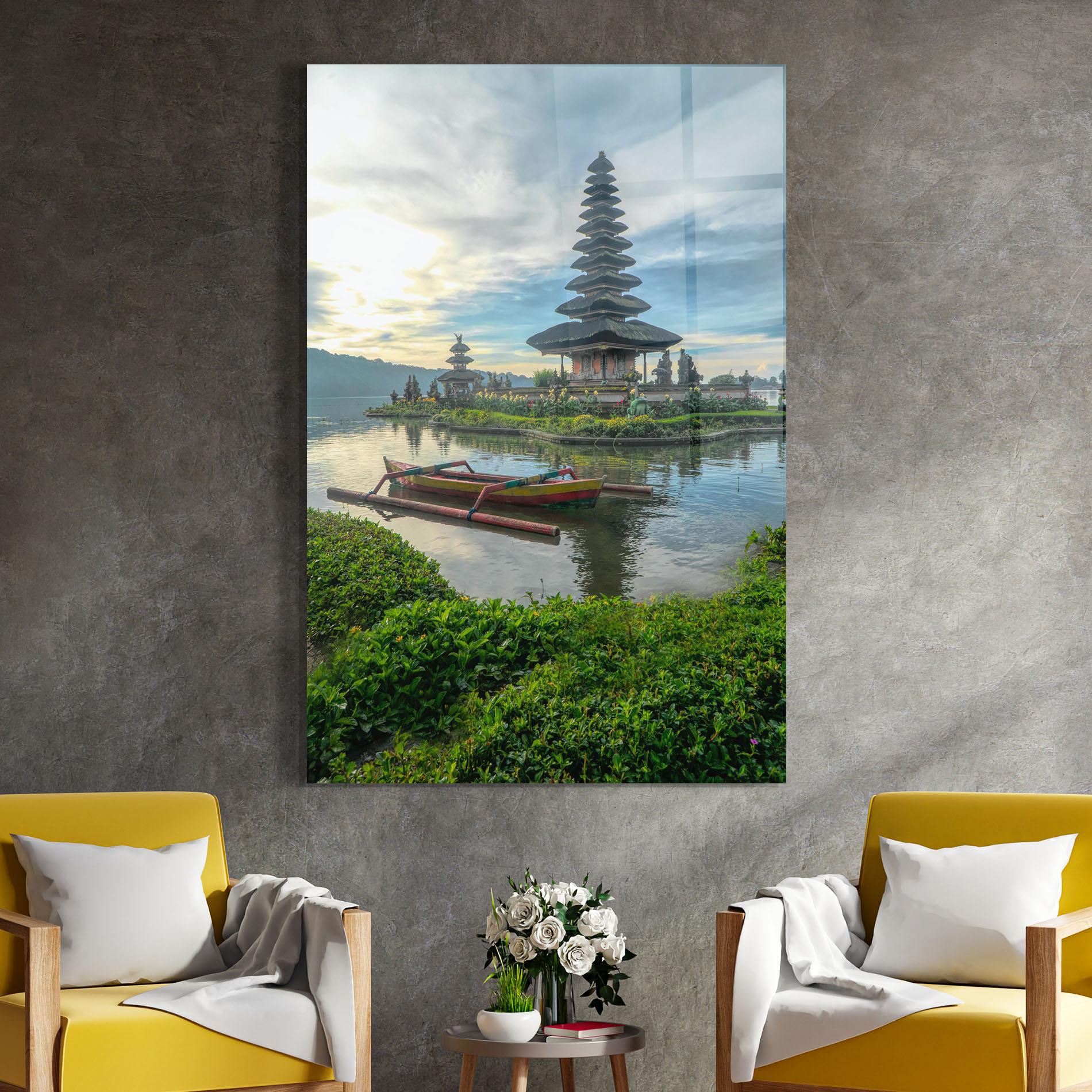 Glasbild Chinese Landscape mockup 4