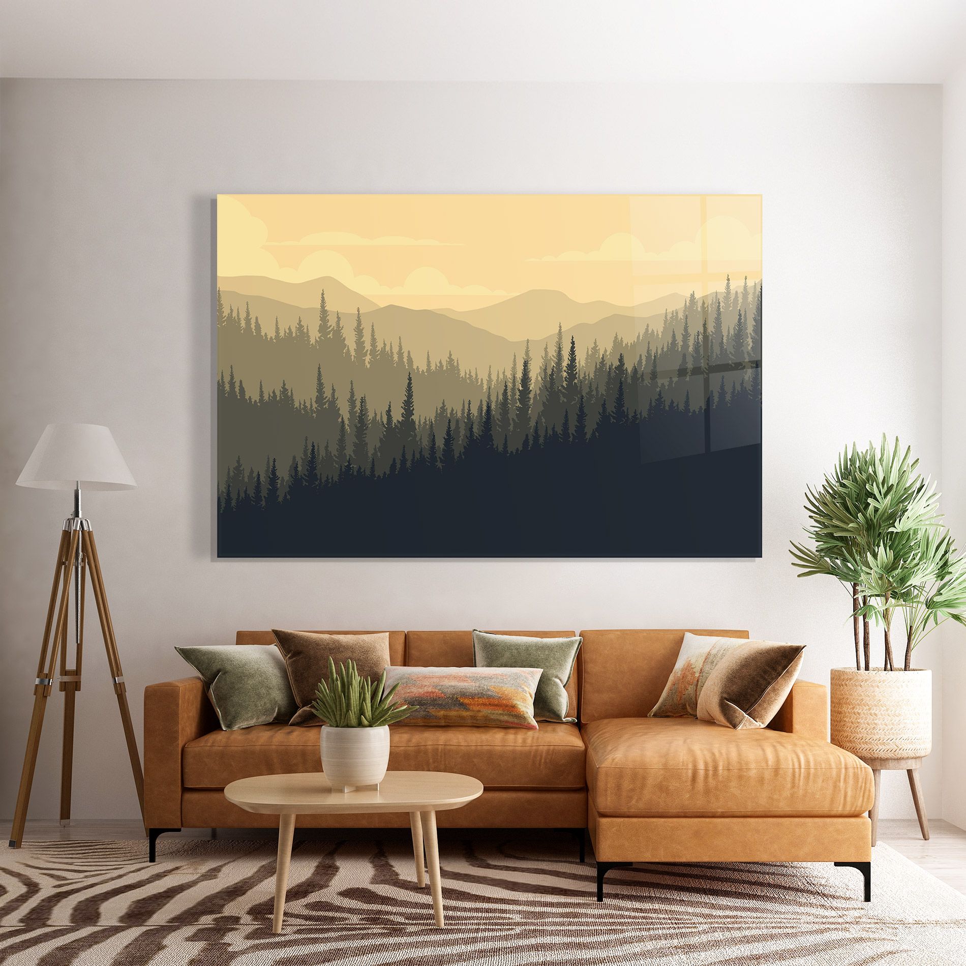 Cream Foggy Forest mockup 7