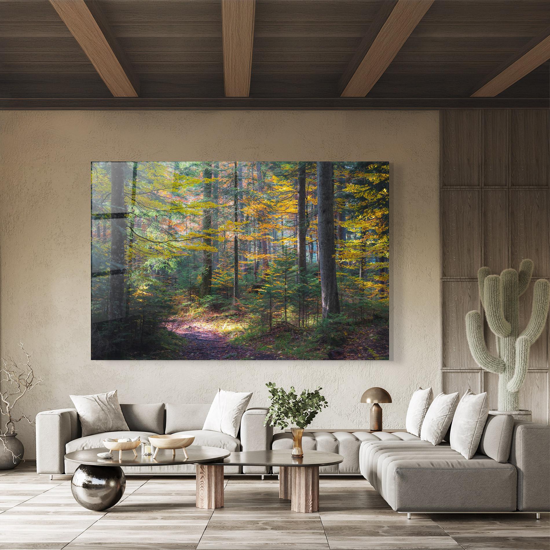 Glasbild Dreamy Path Dorest mockup 8