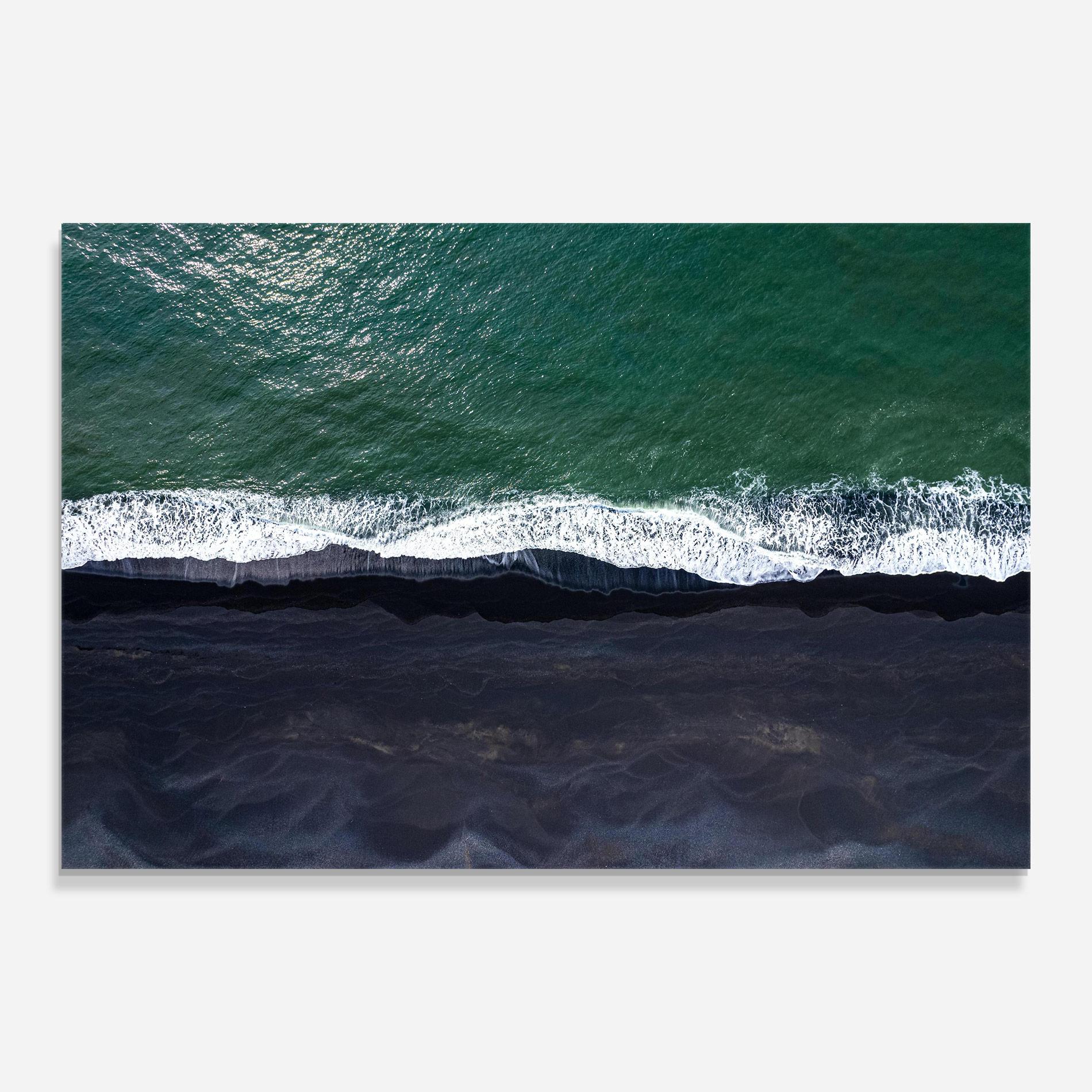 Glasbild Green Blue Beach mockup 0