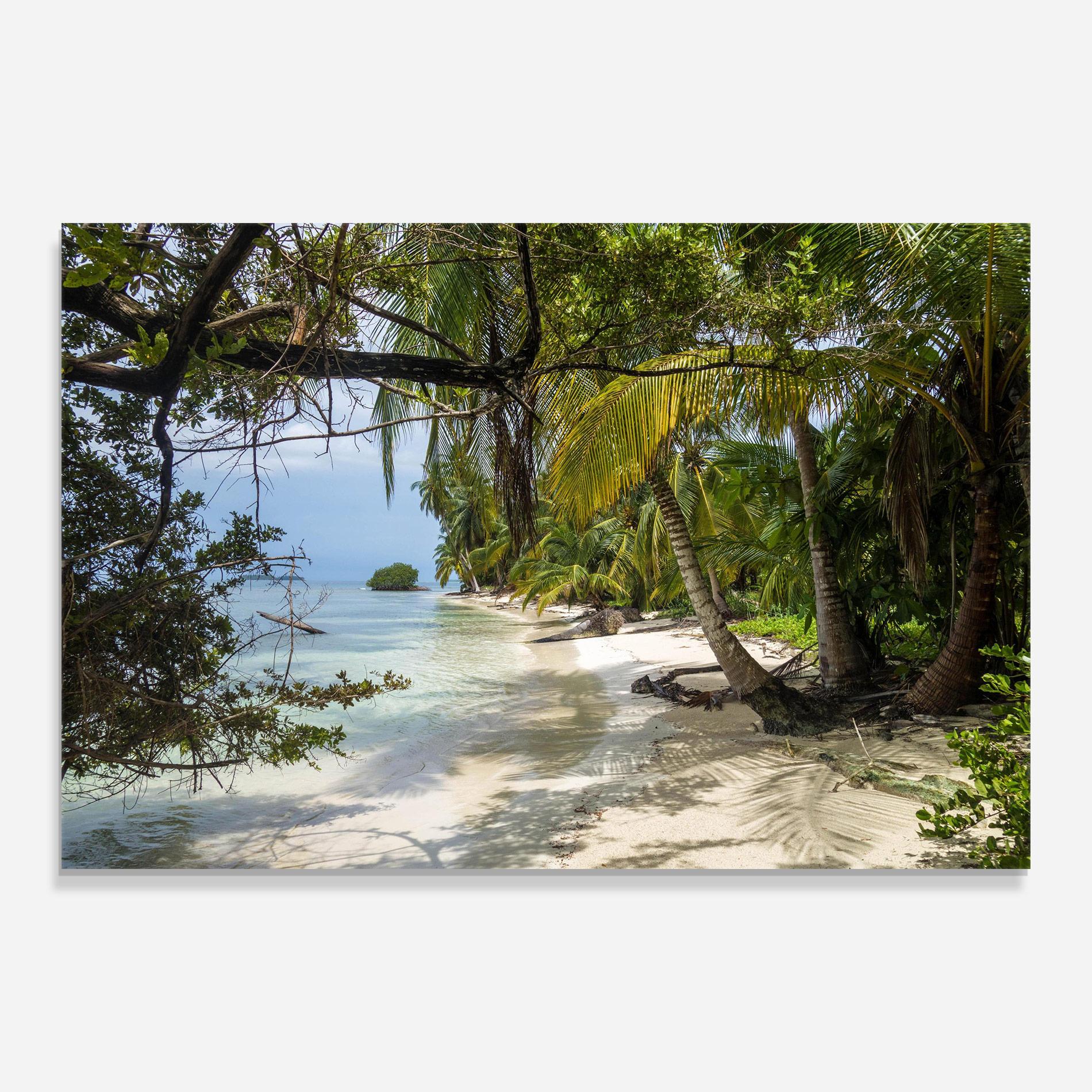 Glasbild Island Beach mockup 0