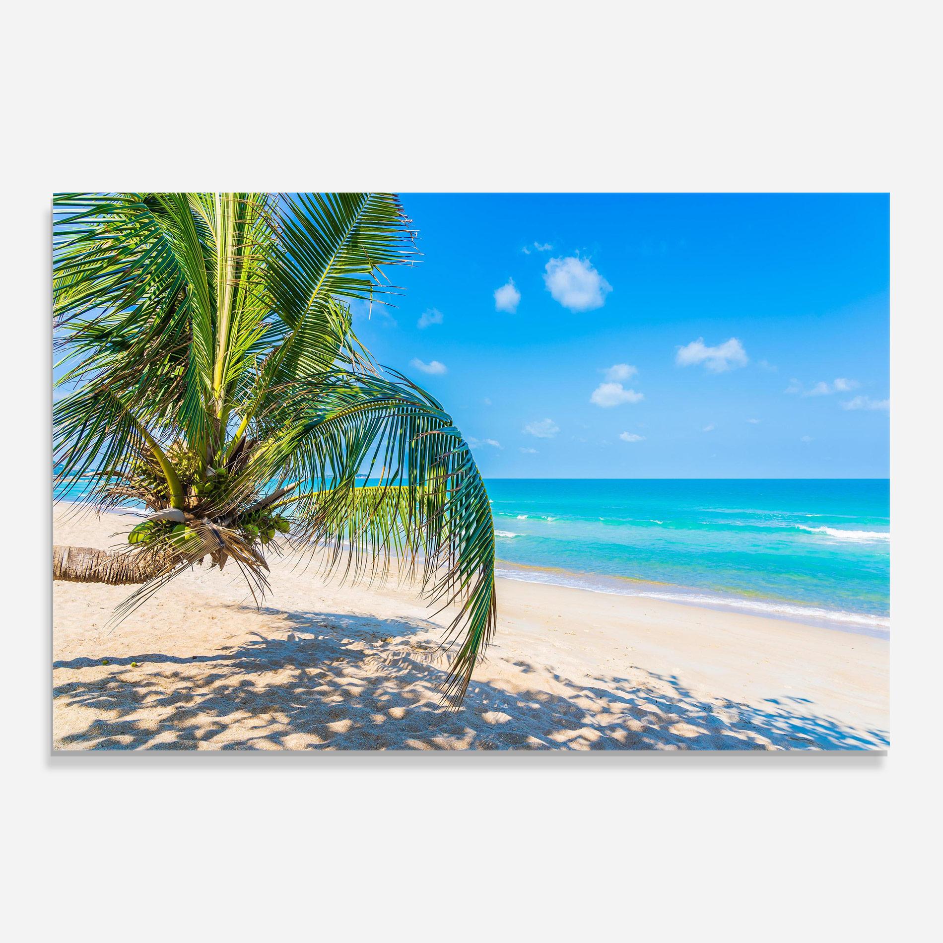 Glasbild Tropical Beach View mockup 0