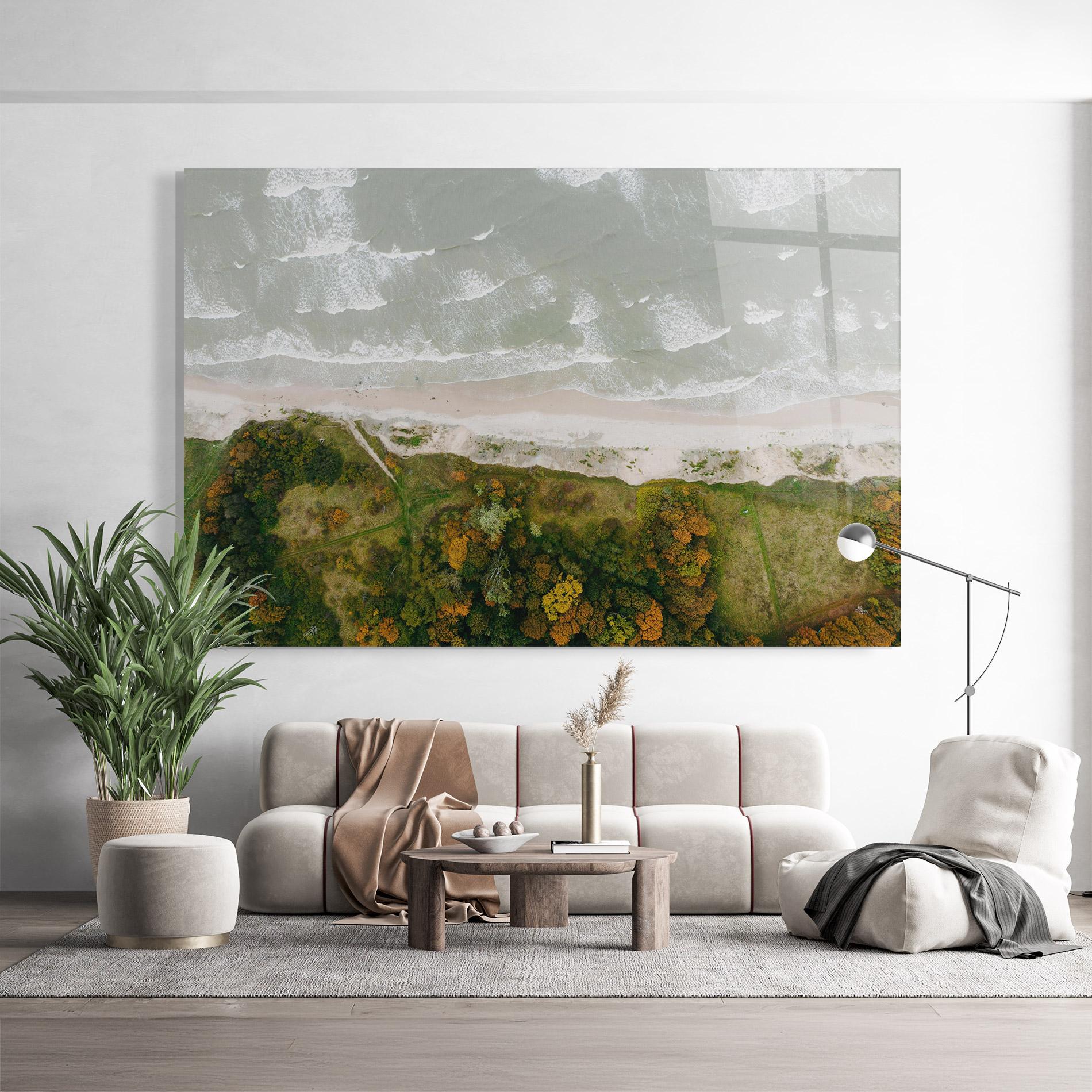 Glasbild Forest Waves mockup 9