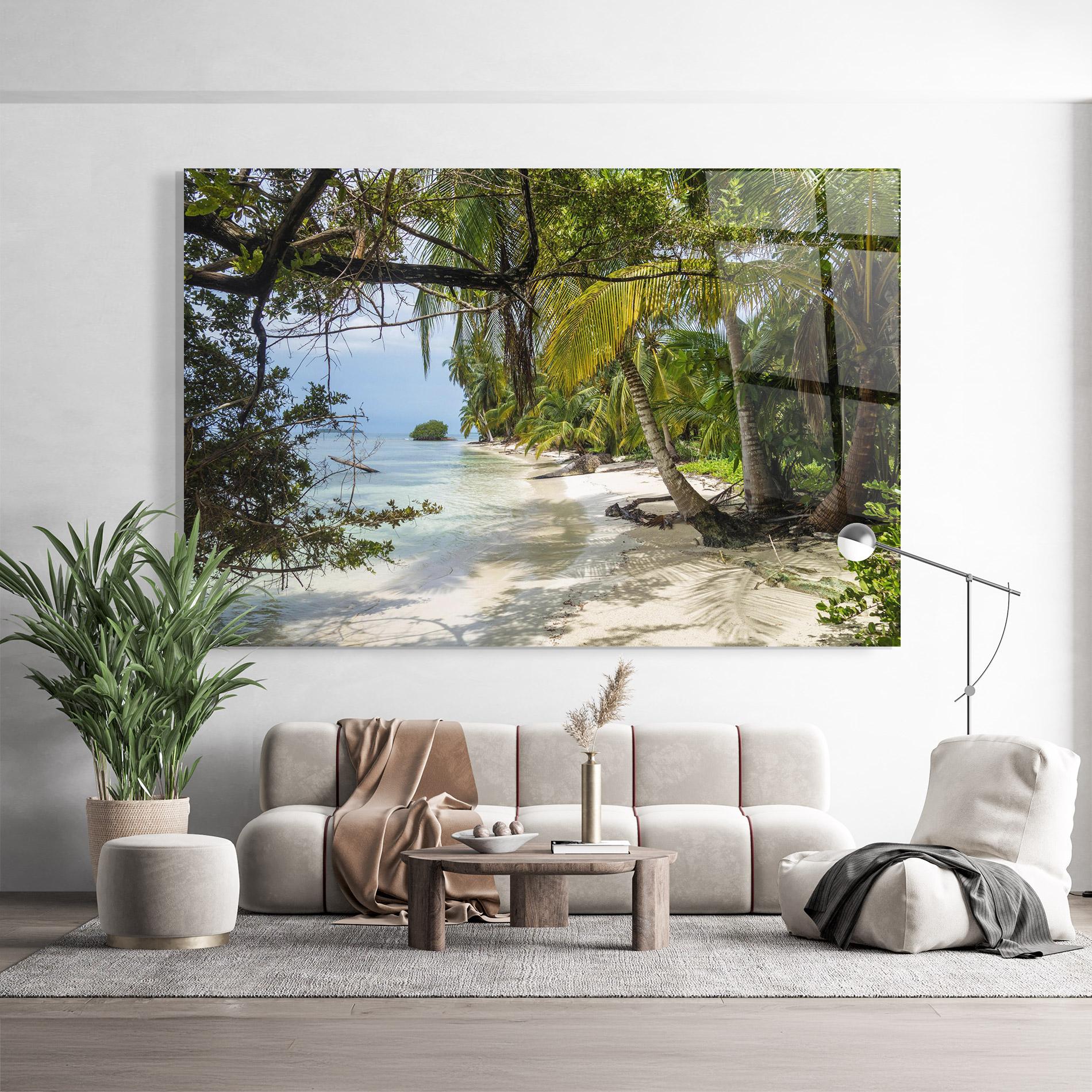 Glasbild Island Beach mockup 9
