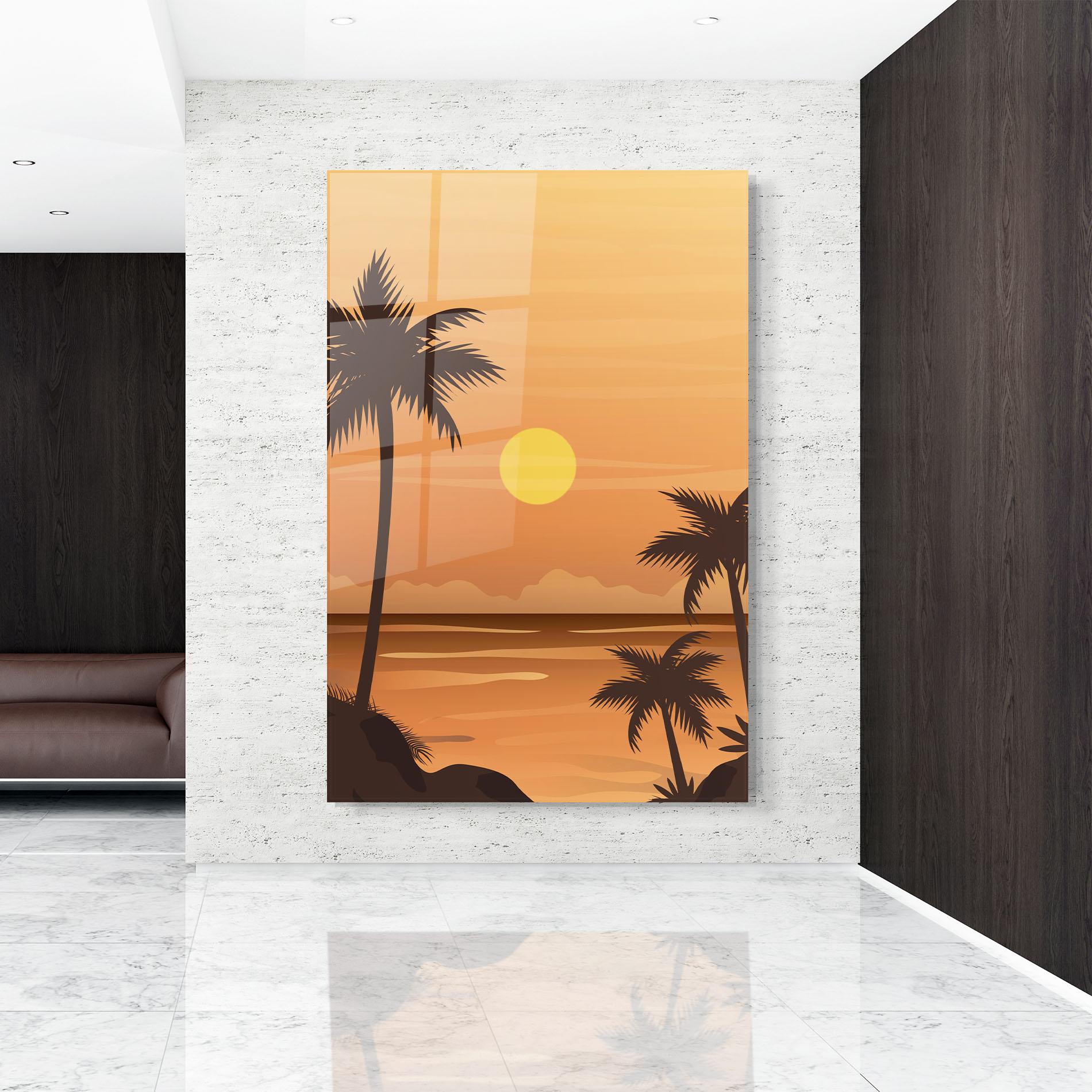 Glasbild Sunset Beach 01 mockup 9