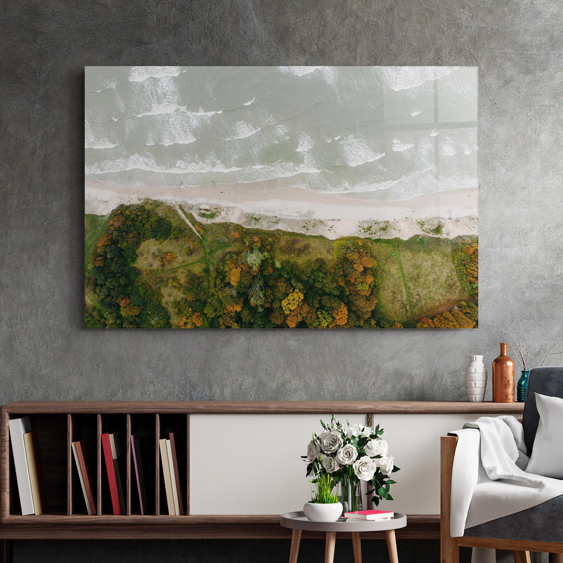Glasbild Forest Waves mockup 2