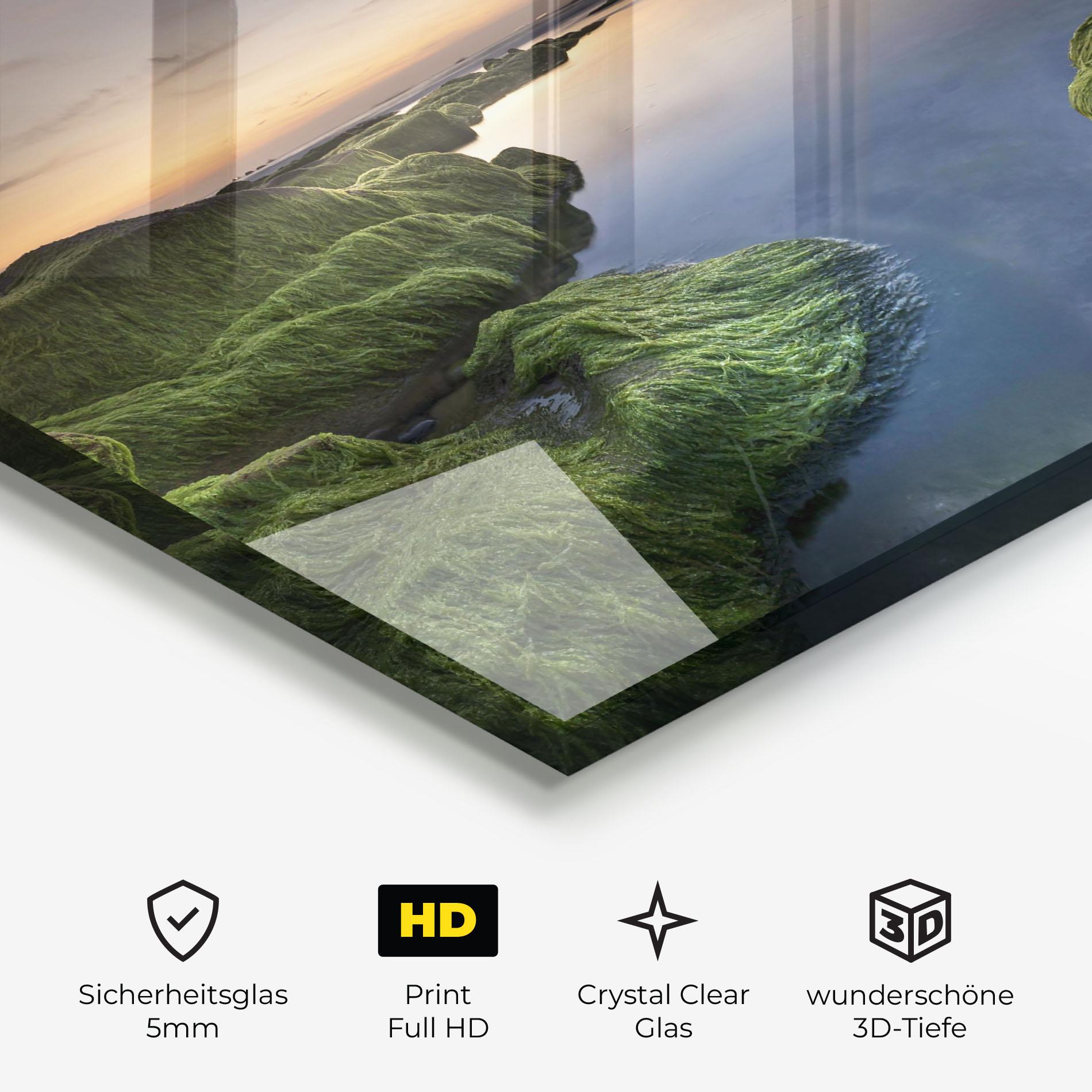 Glasbild Coast View mockup 3