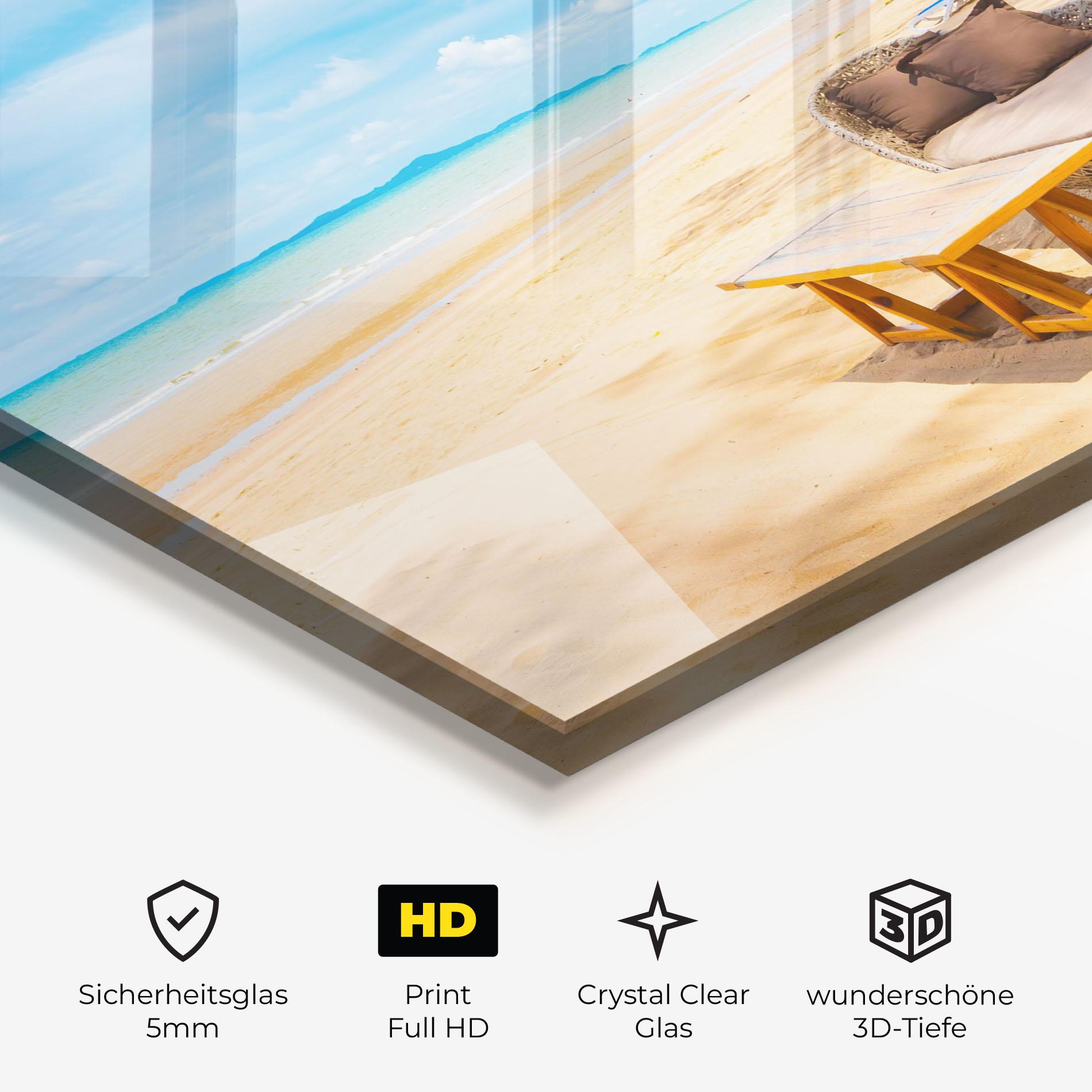 Glasbild Dinning Blue Sky mockup 3