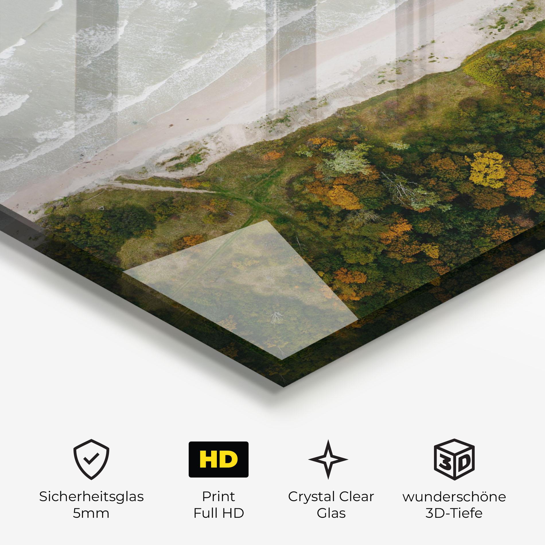 Glasbild Forest Waves mockup 3