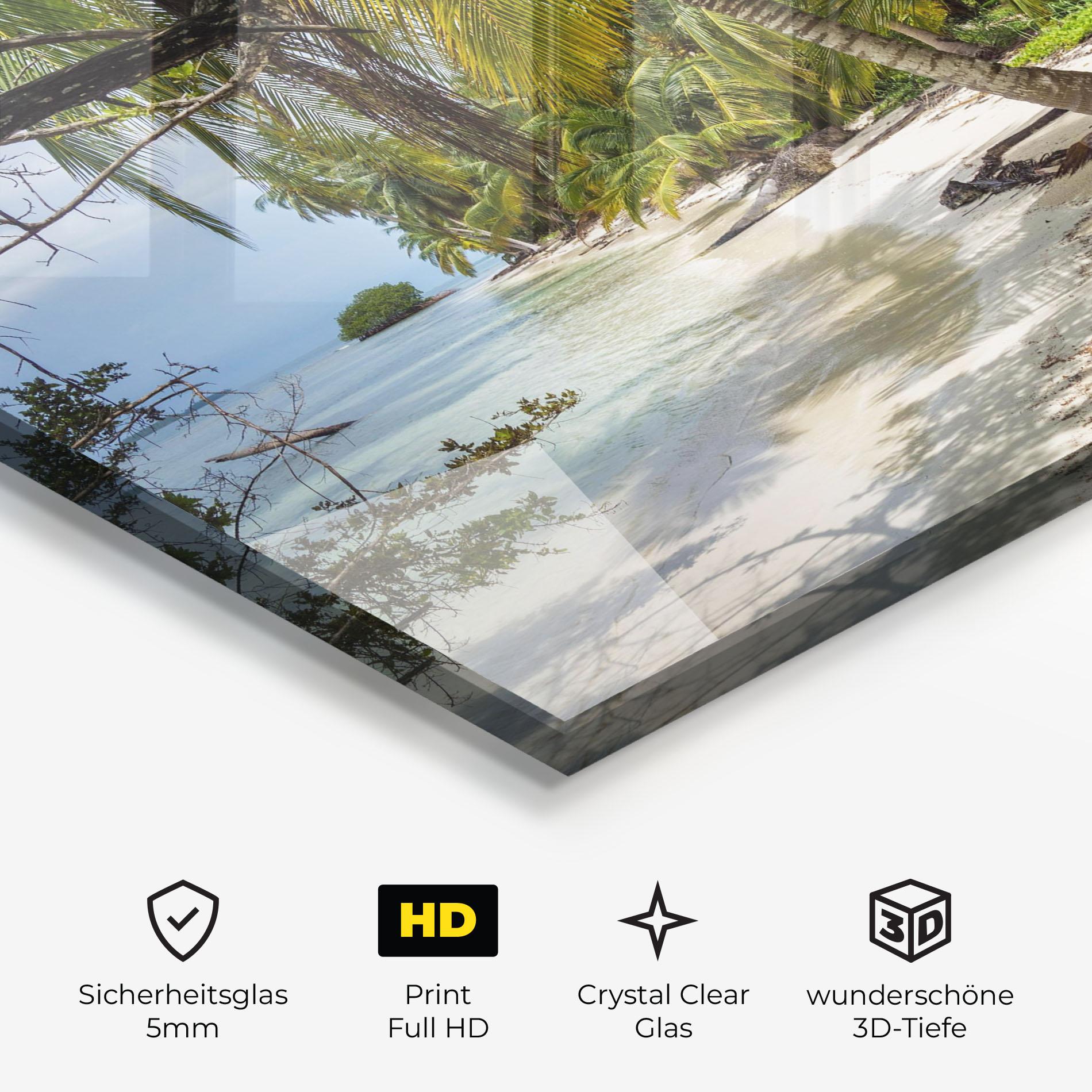 Glasbild Island Beach mockup 3
