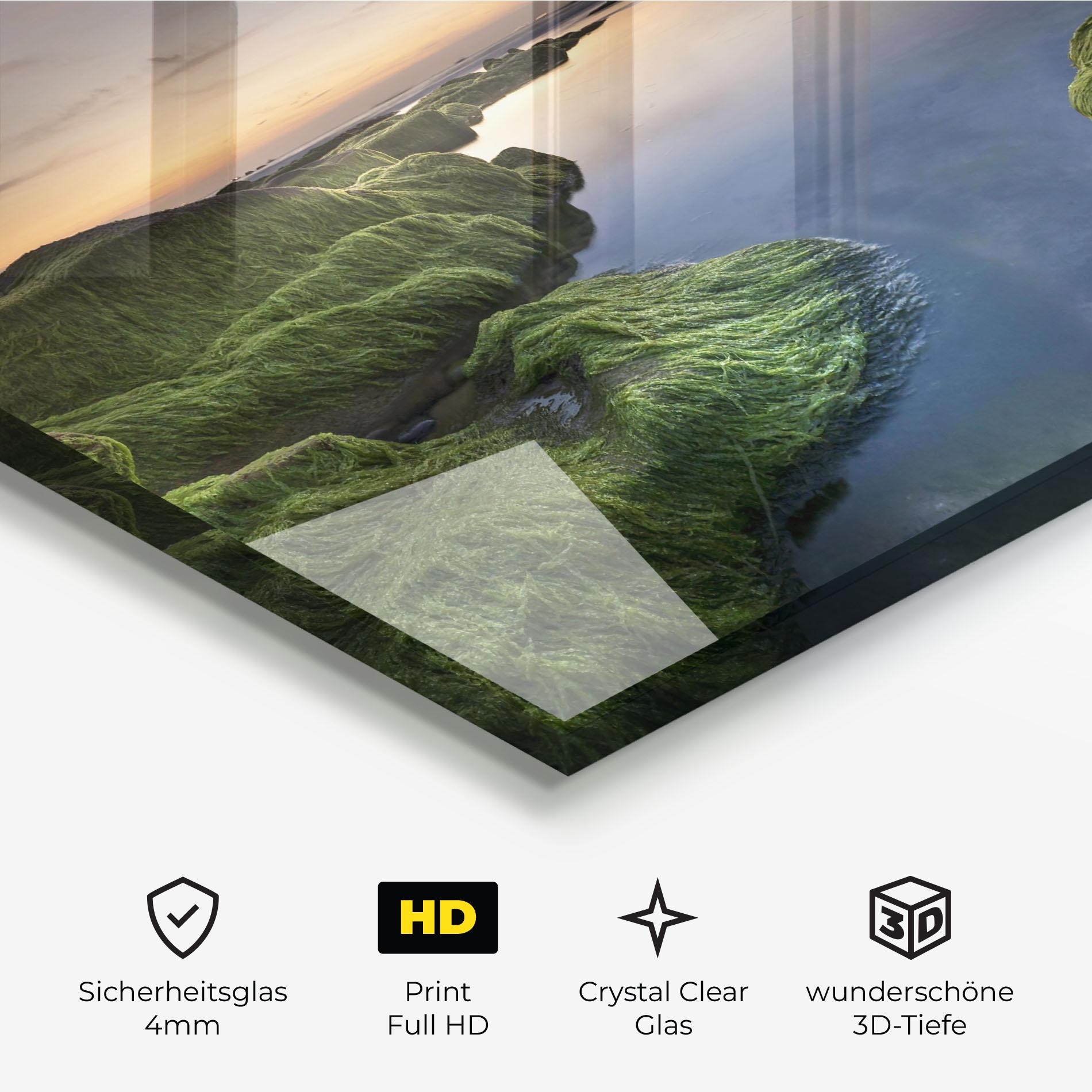 Glasbild Coast View mockup 3