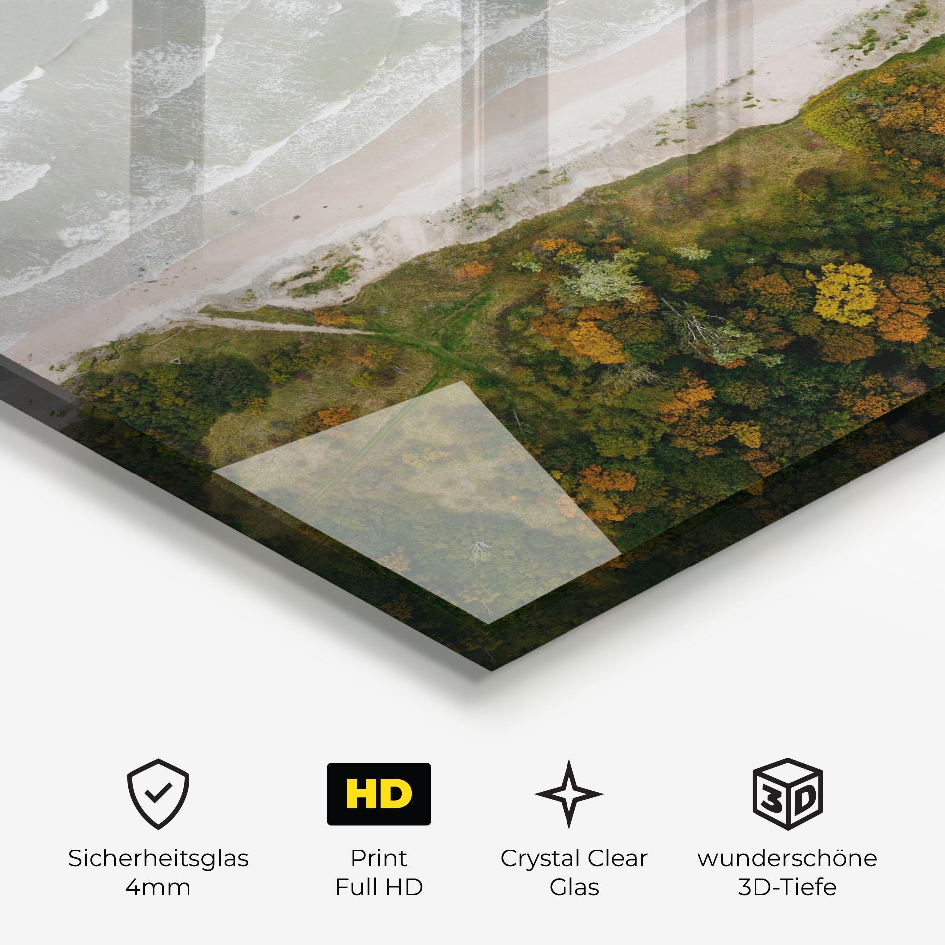 Glasbild Forest Waves mockup 3