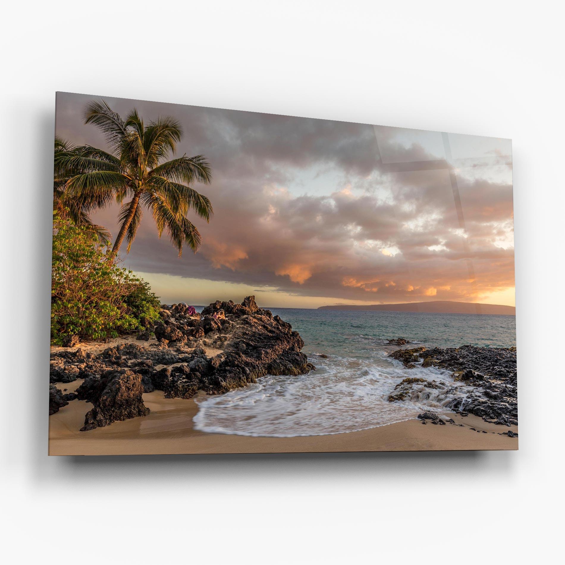 Glasbild Beautiful Beach Landscape mockup 6