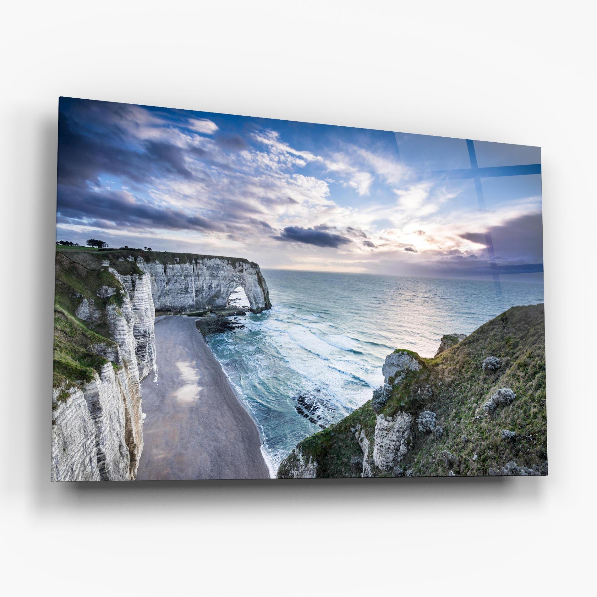 Glasbild Etretat View mockup 6