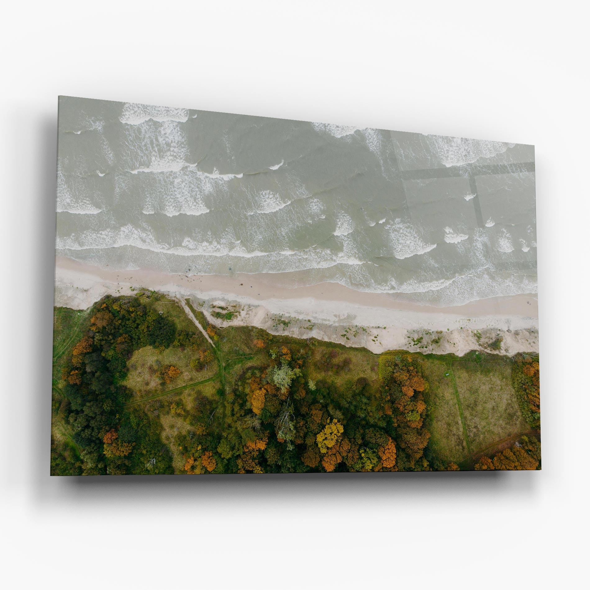 Glasbild Forest Waves mockup 6