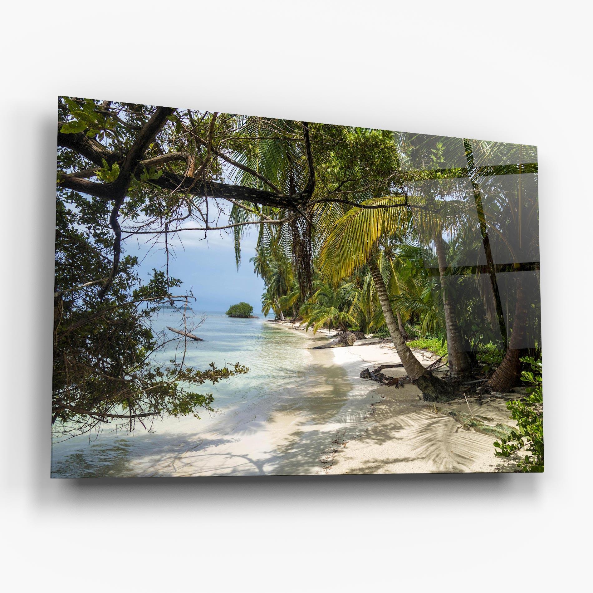 Glasbild Island Beach mockup 6