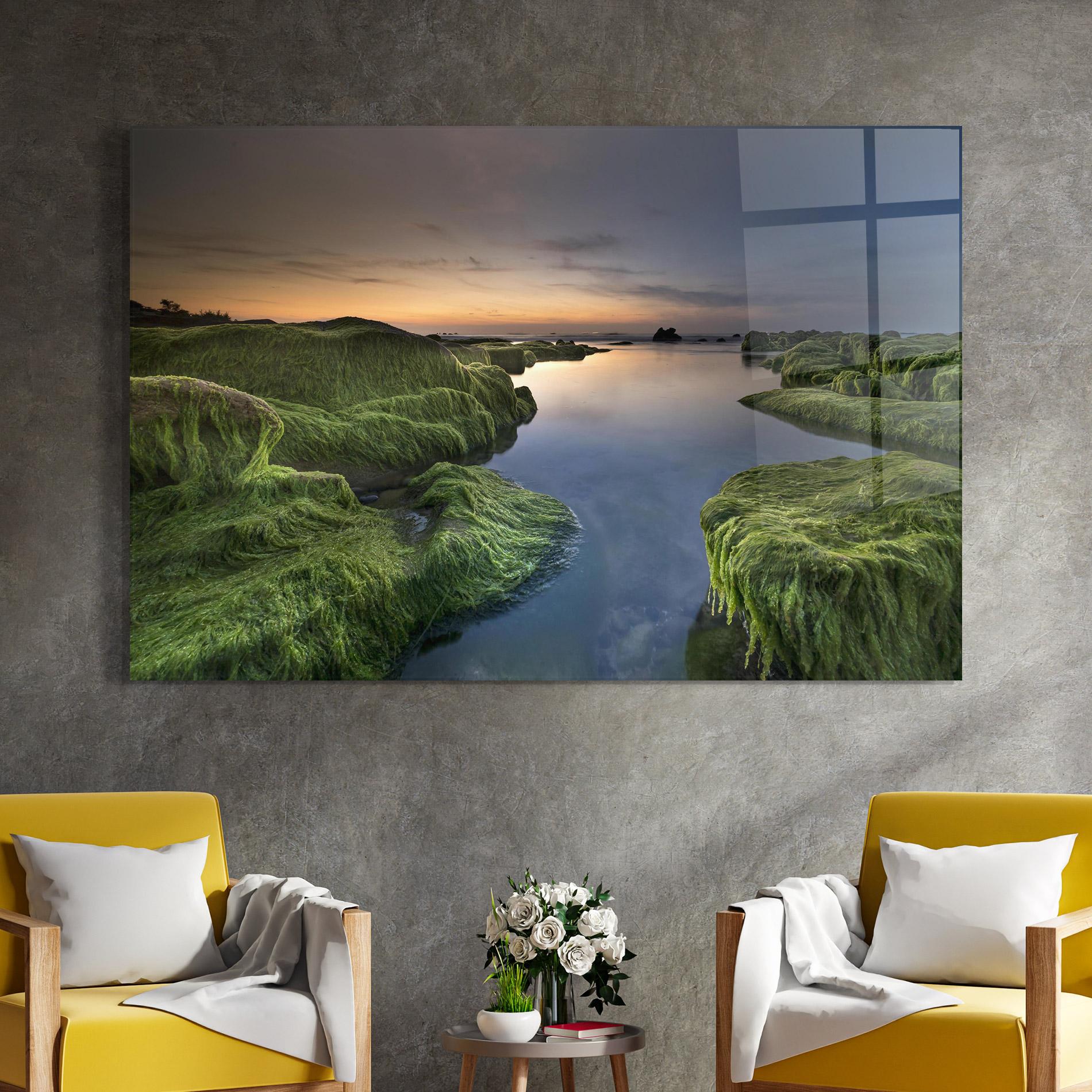 Glasbild Coast View mockup 4