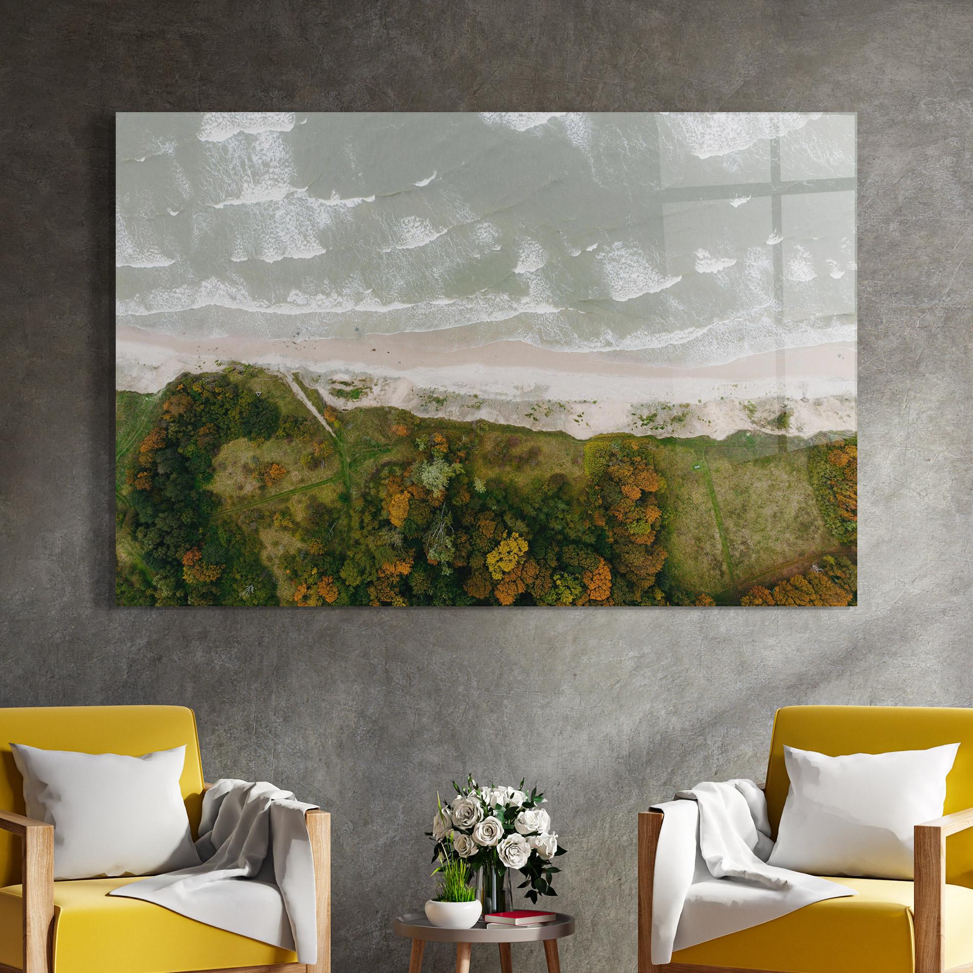 Glasbild Forest Waves mockup 4