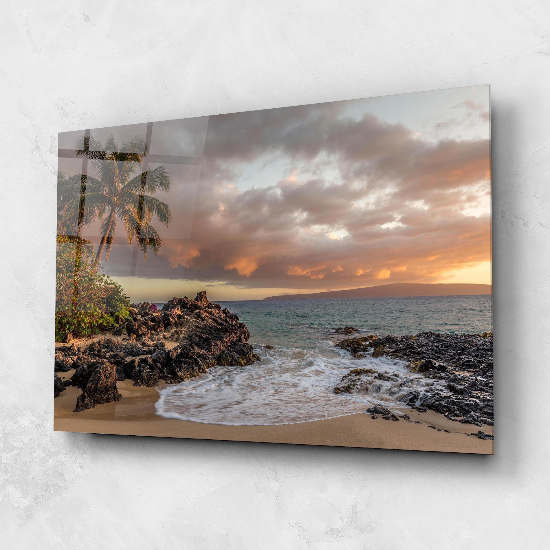 Glasbild Beautiful Beach Landscape mockup 1