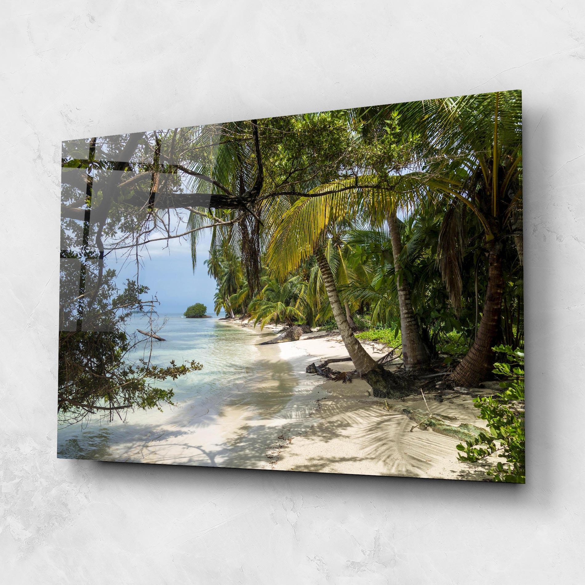 Glasbild Island Beach mockup 1