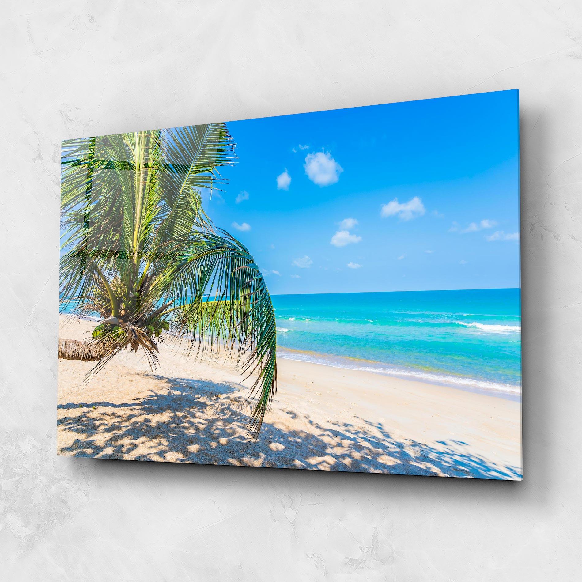 Glasbild Tropical Beach View mockup 1
