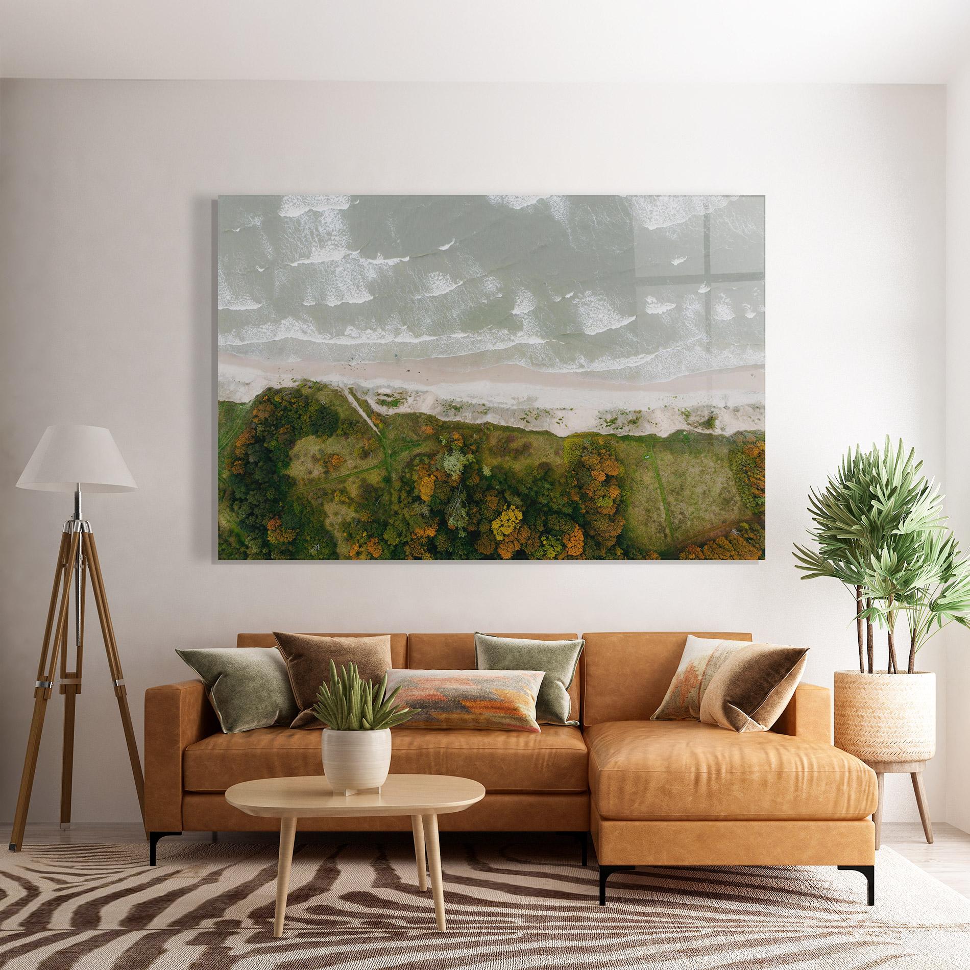 Glasbild Forest Waves mockup 7