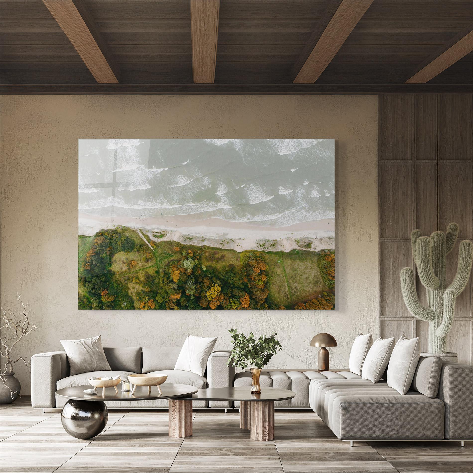 Glasbild Forest Waves mockup 8