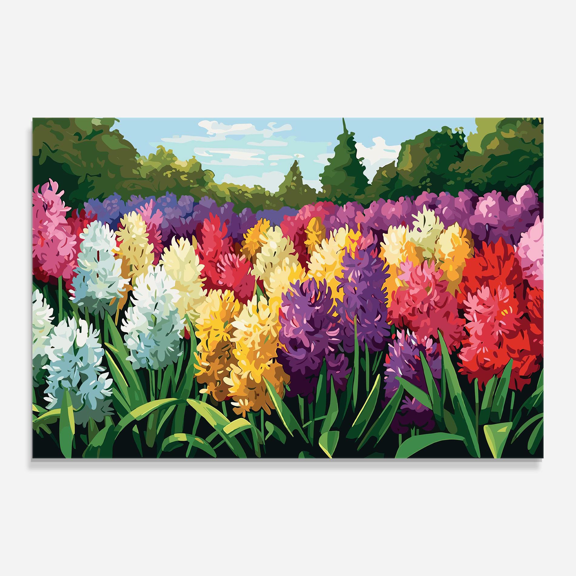 Glasbild Pretty Colorful Spring mockup 0