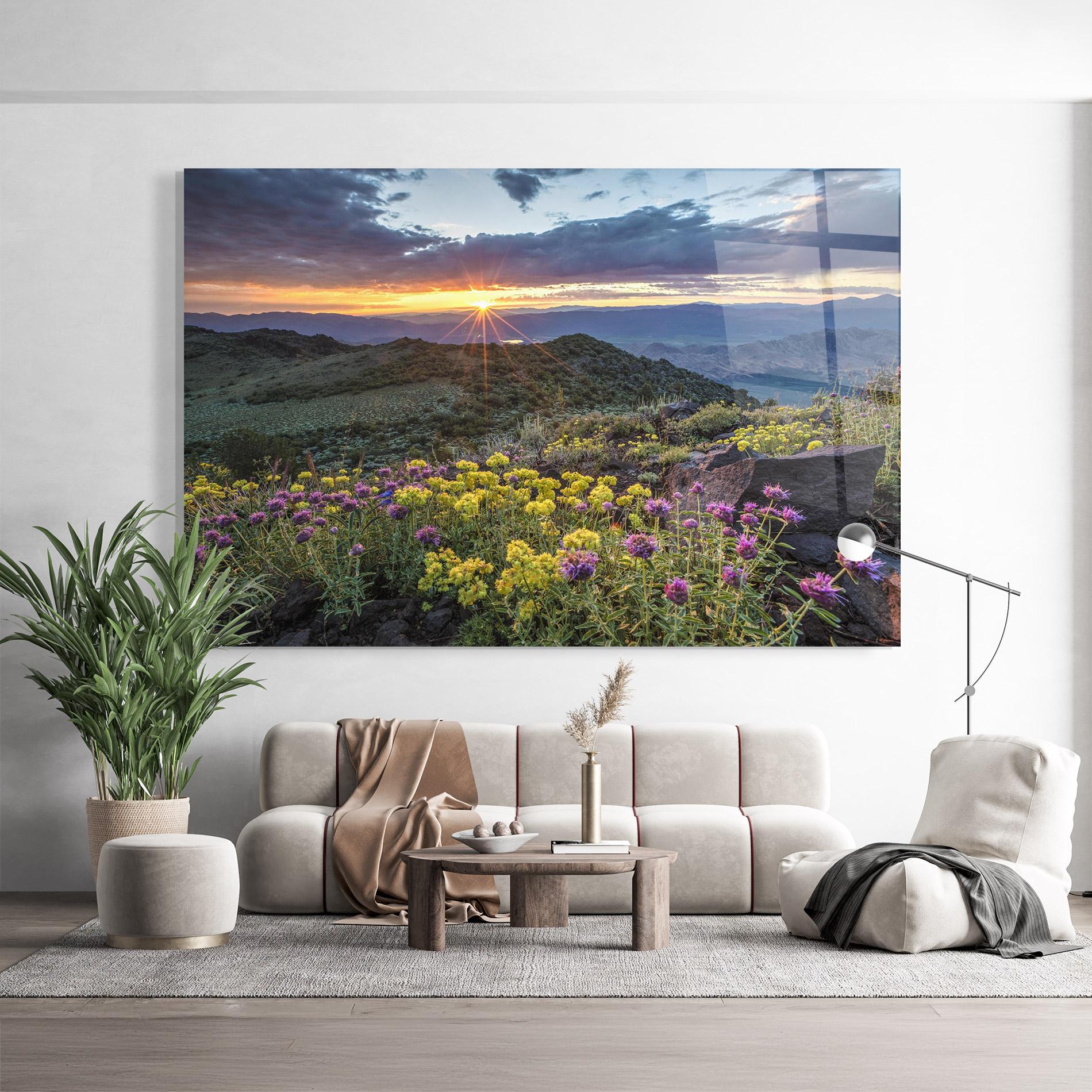 Glasbild Beautiful Spring View mockup 9