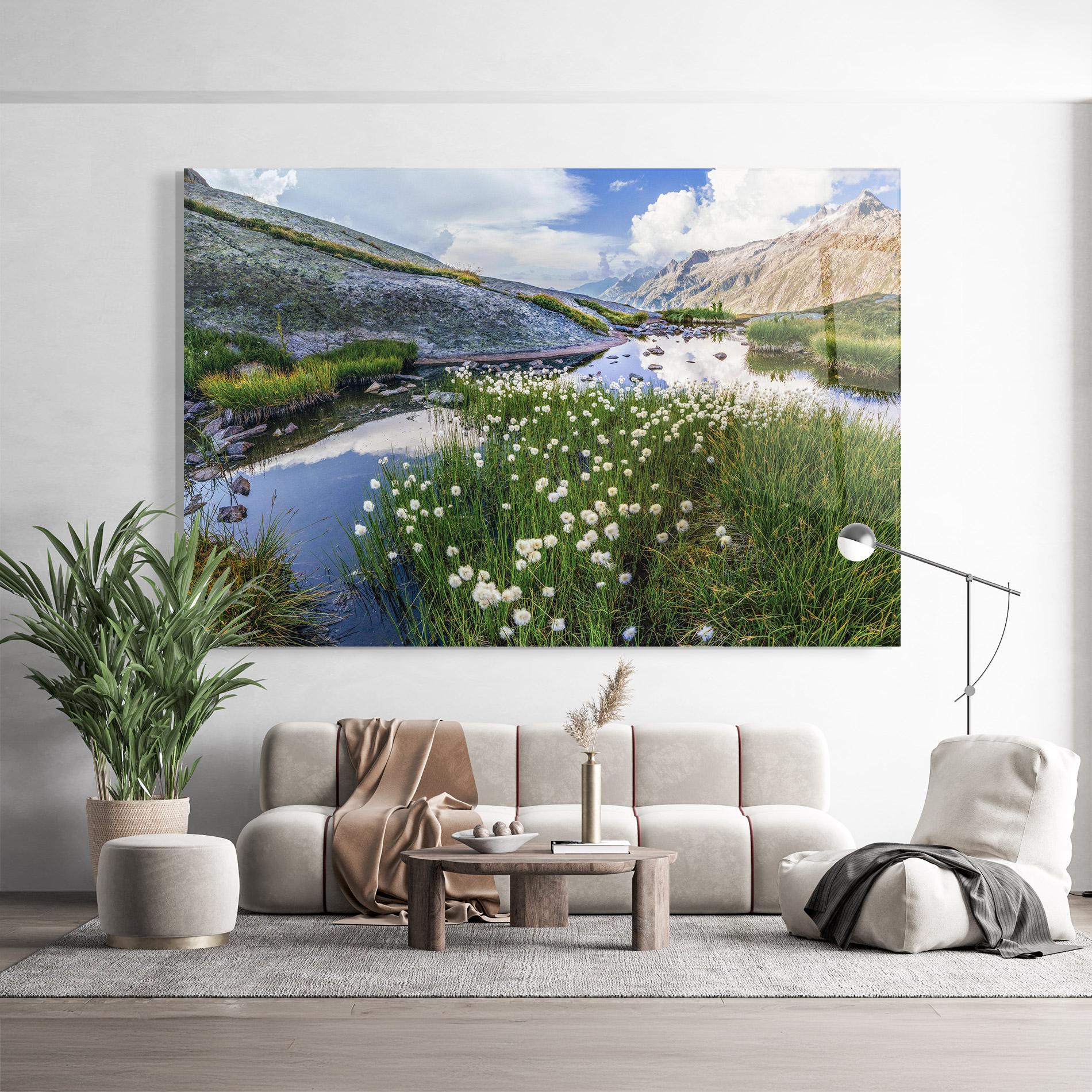 Glasbild Lake Spring View mockup 9