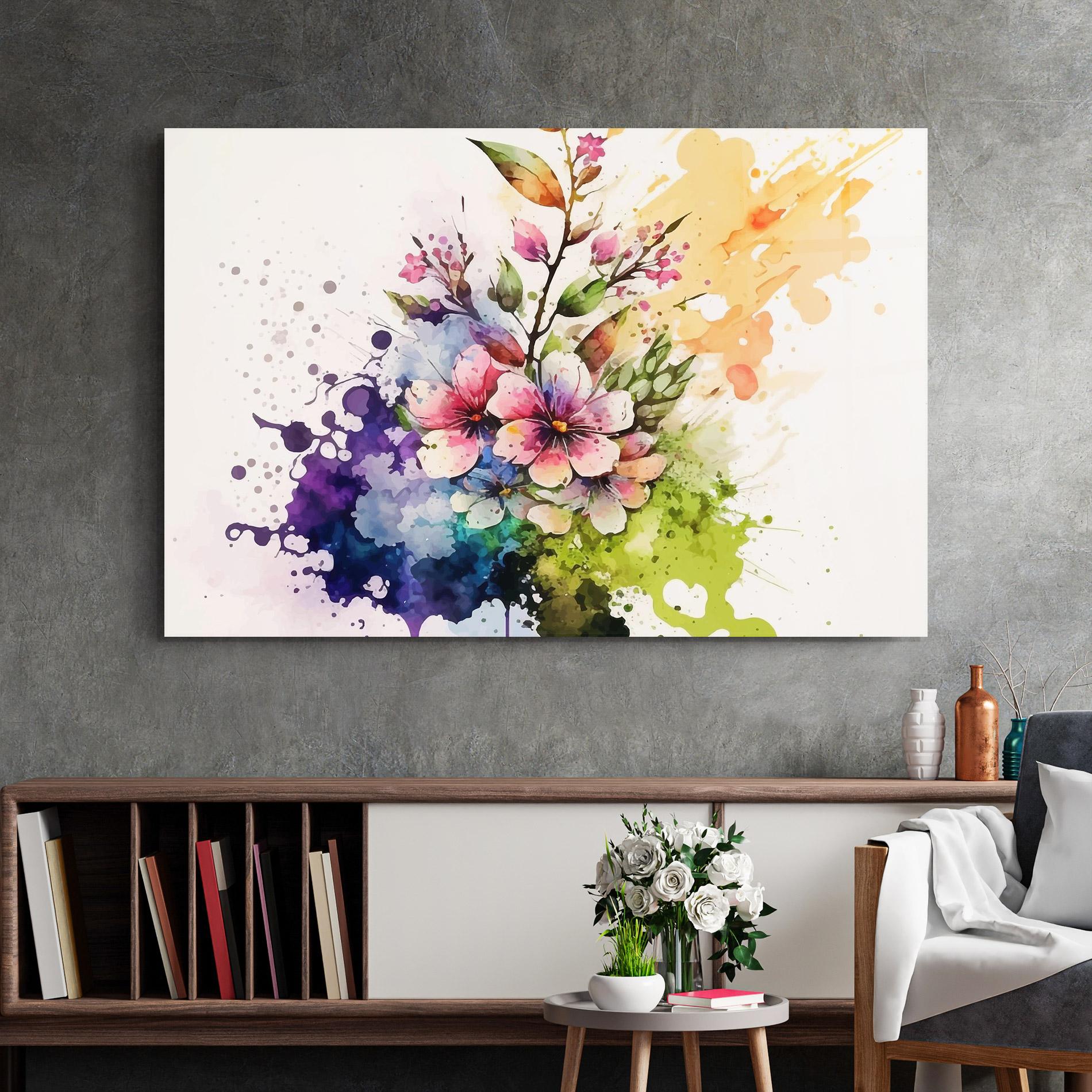 Glasbild Color Mix Spring mockup 2