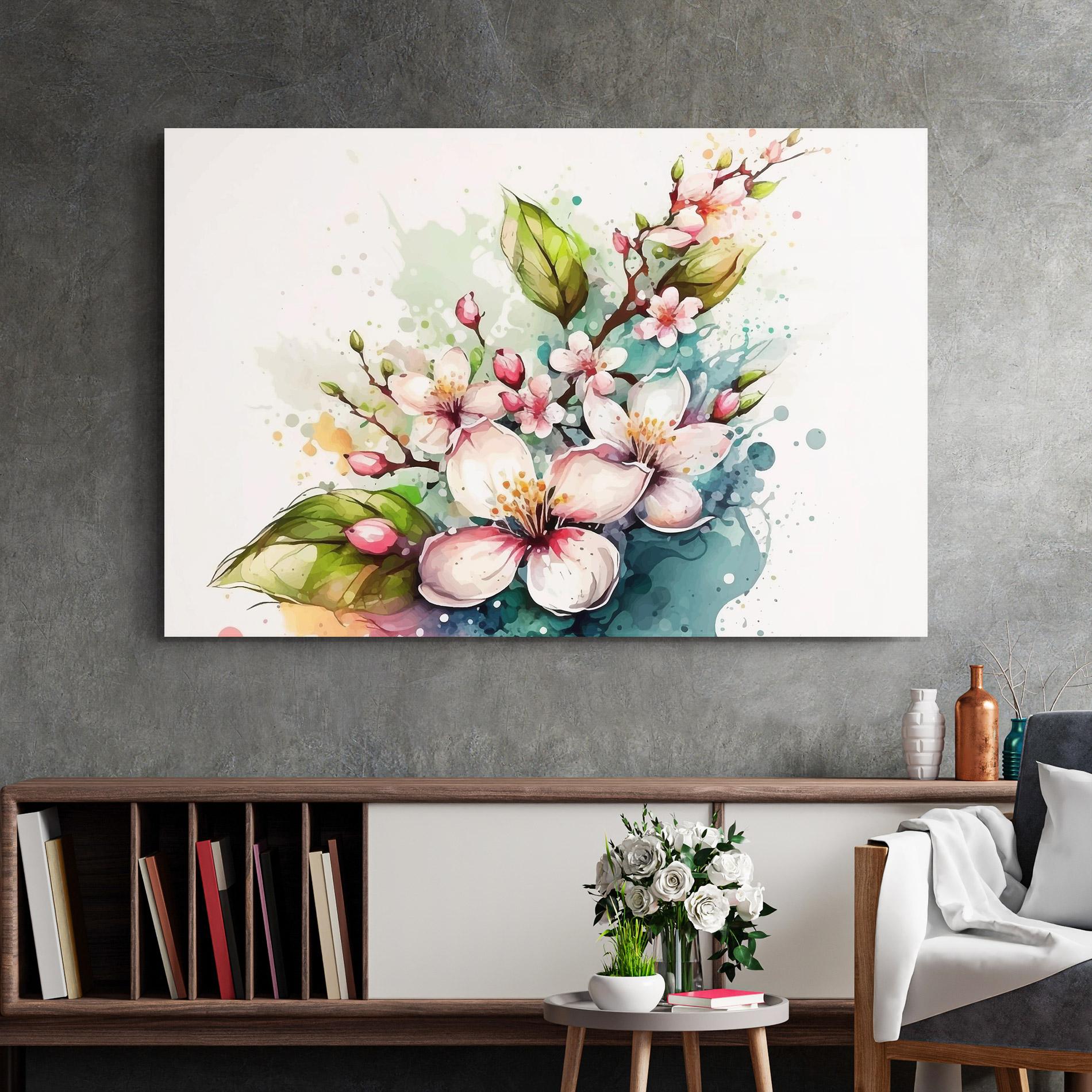 Glasbild Cream Pink Spring mockup 2