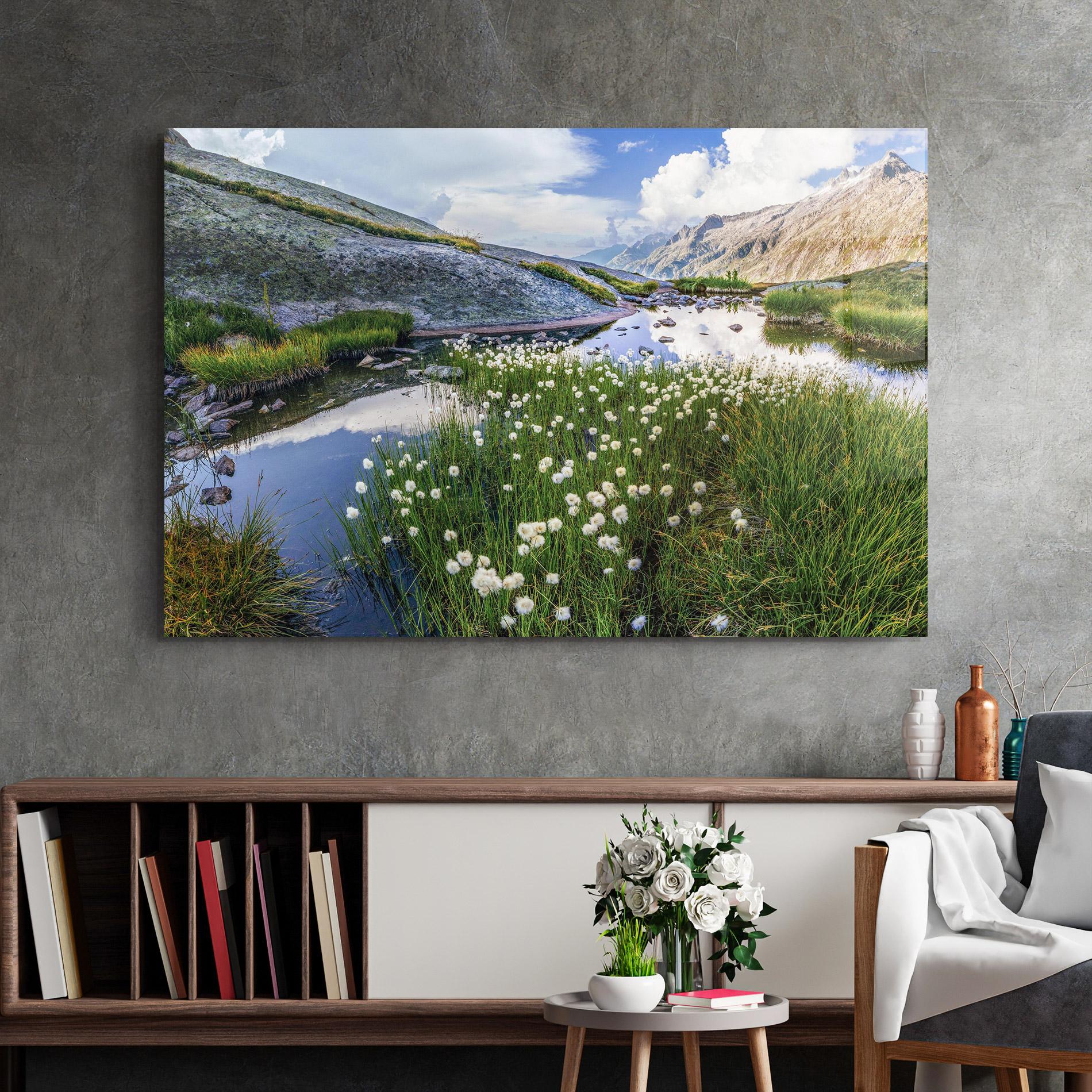 Glasbild Lake Spring View mockup 2